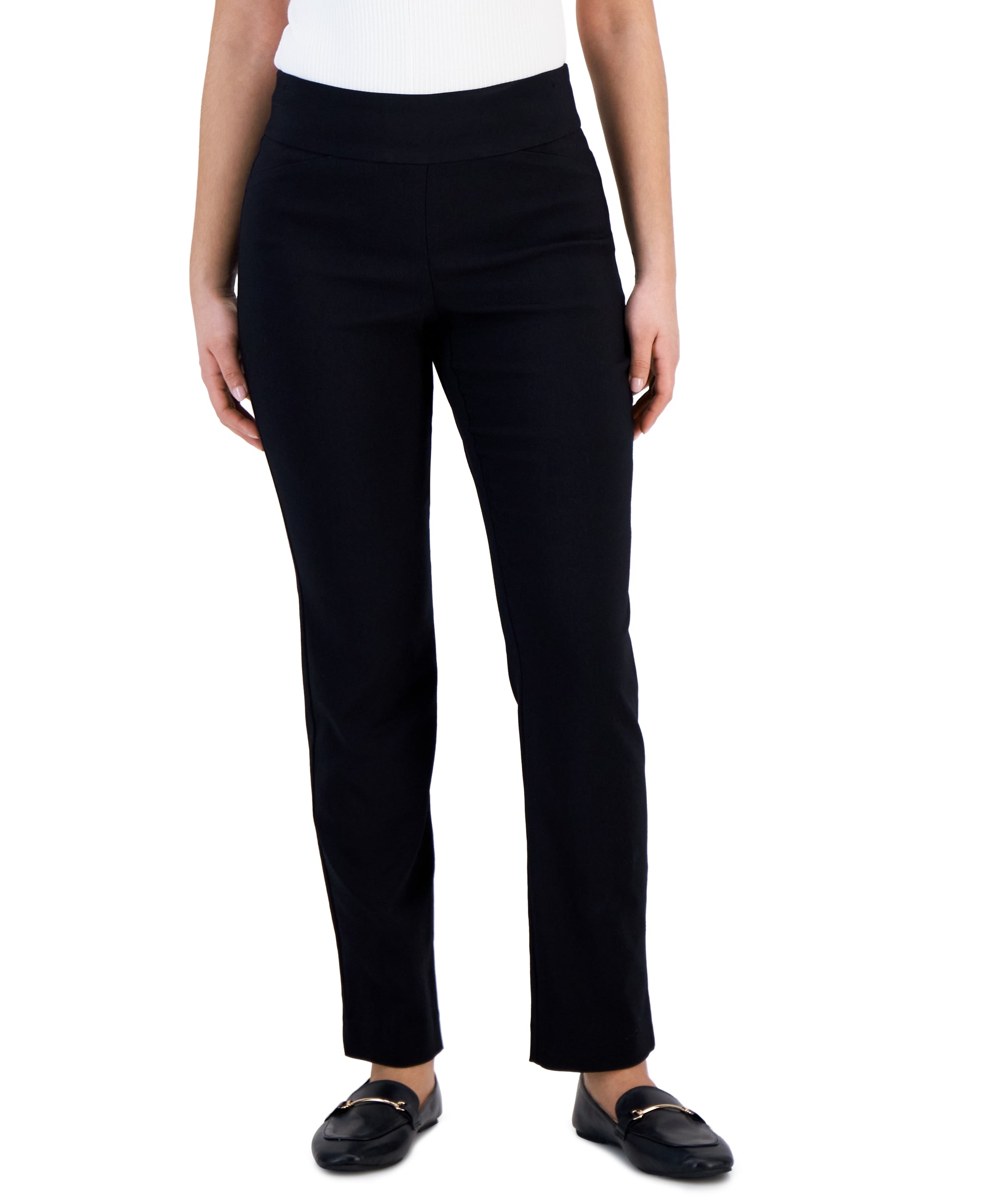 Petite Short Cambridge Slim-Leg Pants