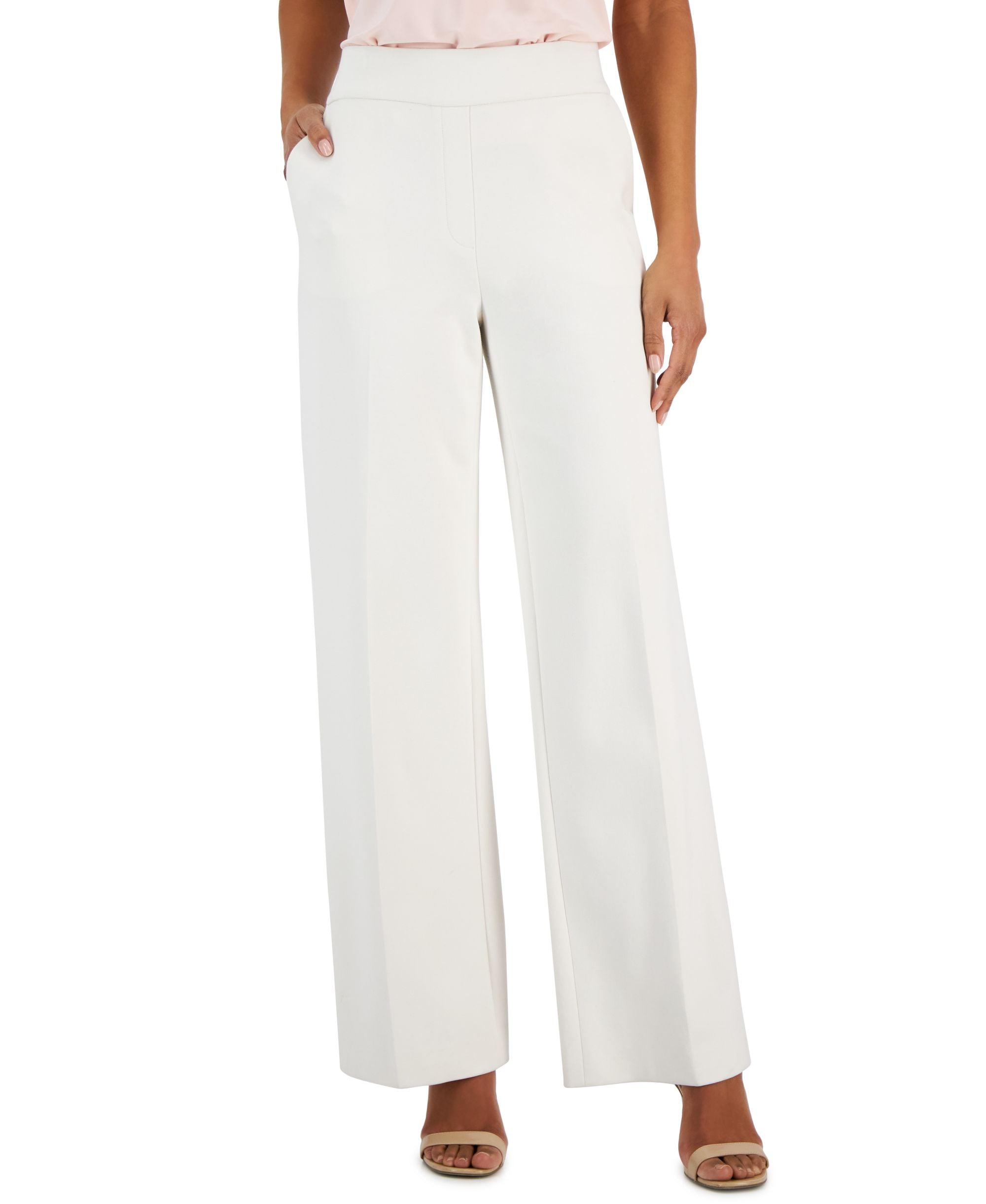 Women's Compression Wide-Leg Pull-On Pants