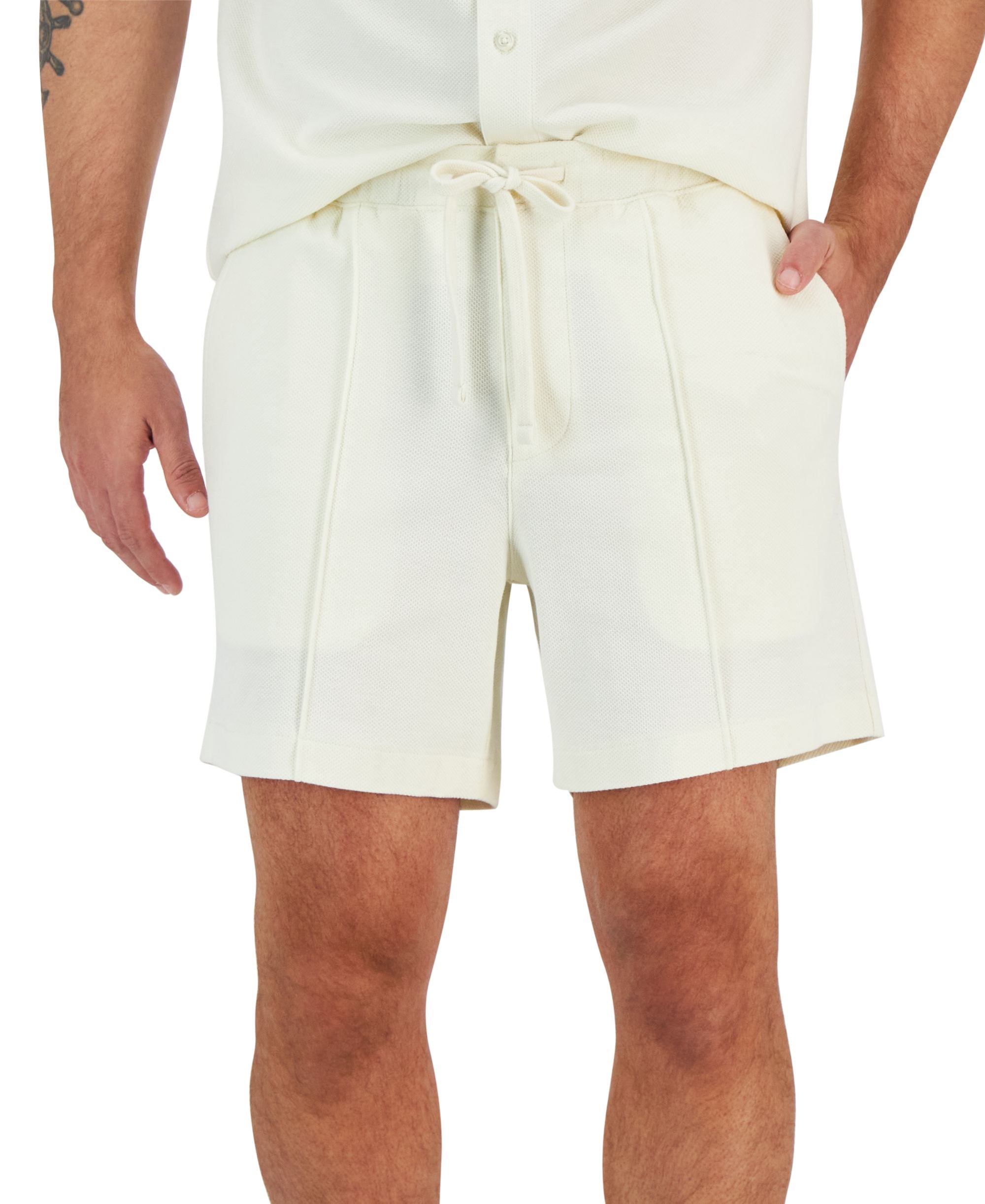 Men's Solid Pique Shorts