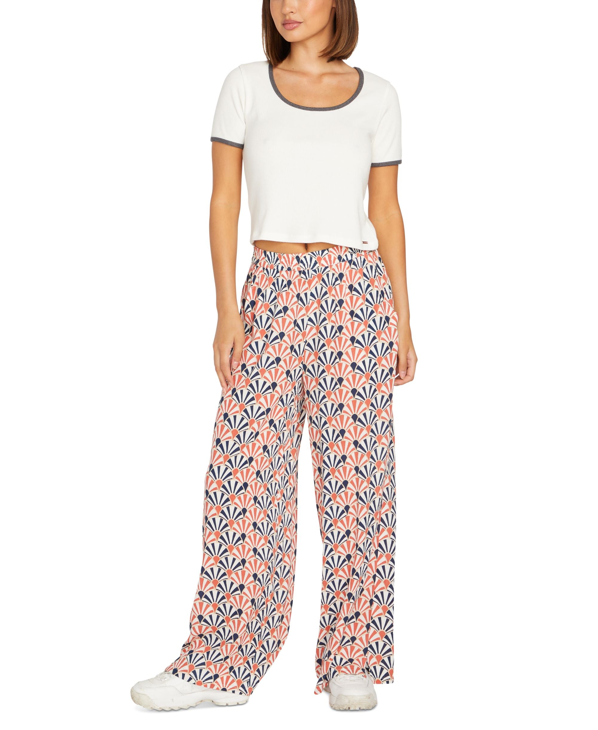 Juniors' Shellz Bellz Wide-Leg Pants