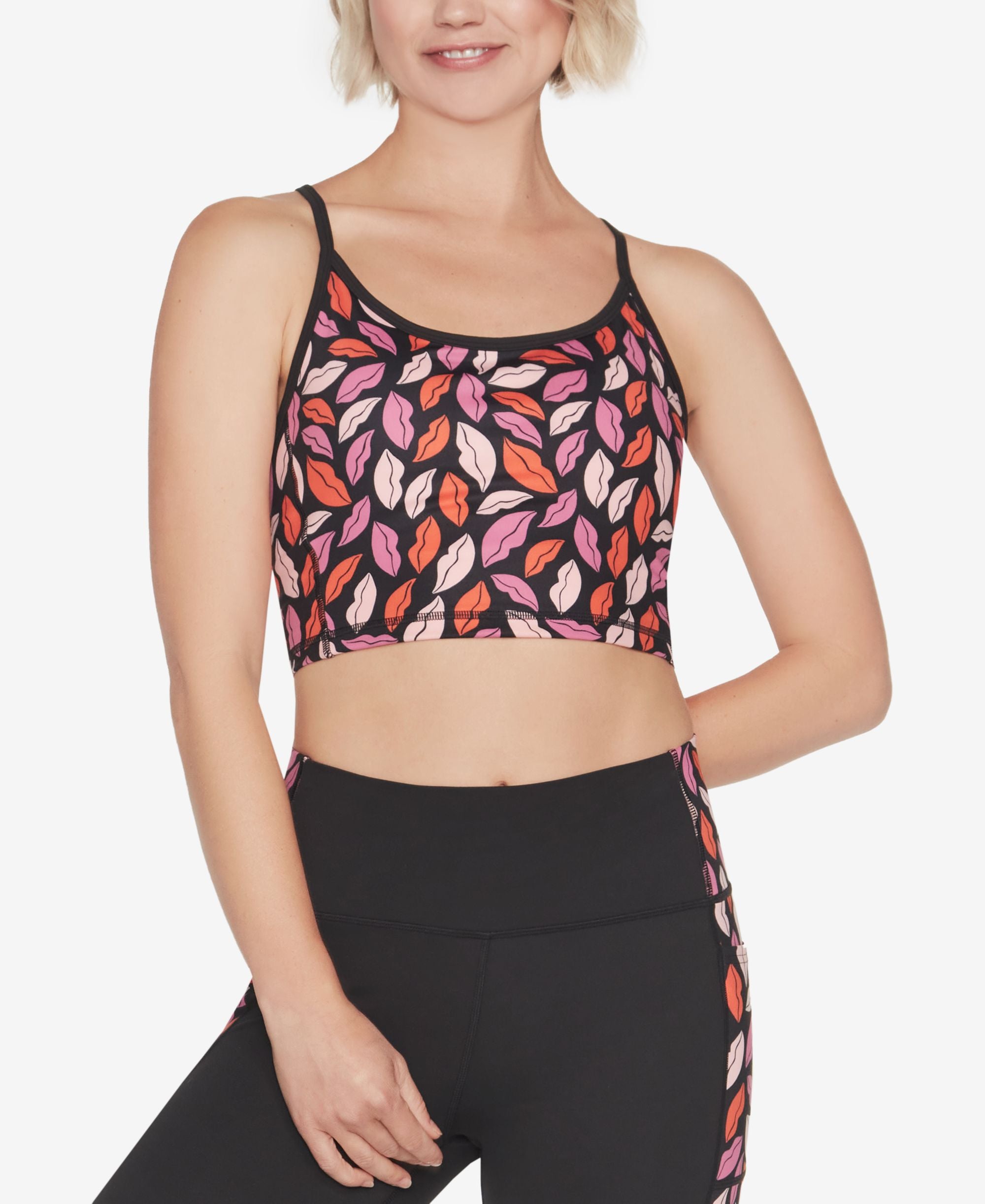 x DVF Women's GO SCULPT Medium Impact Racerback Sports Bra