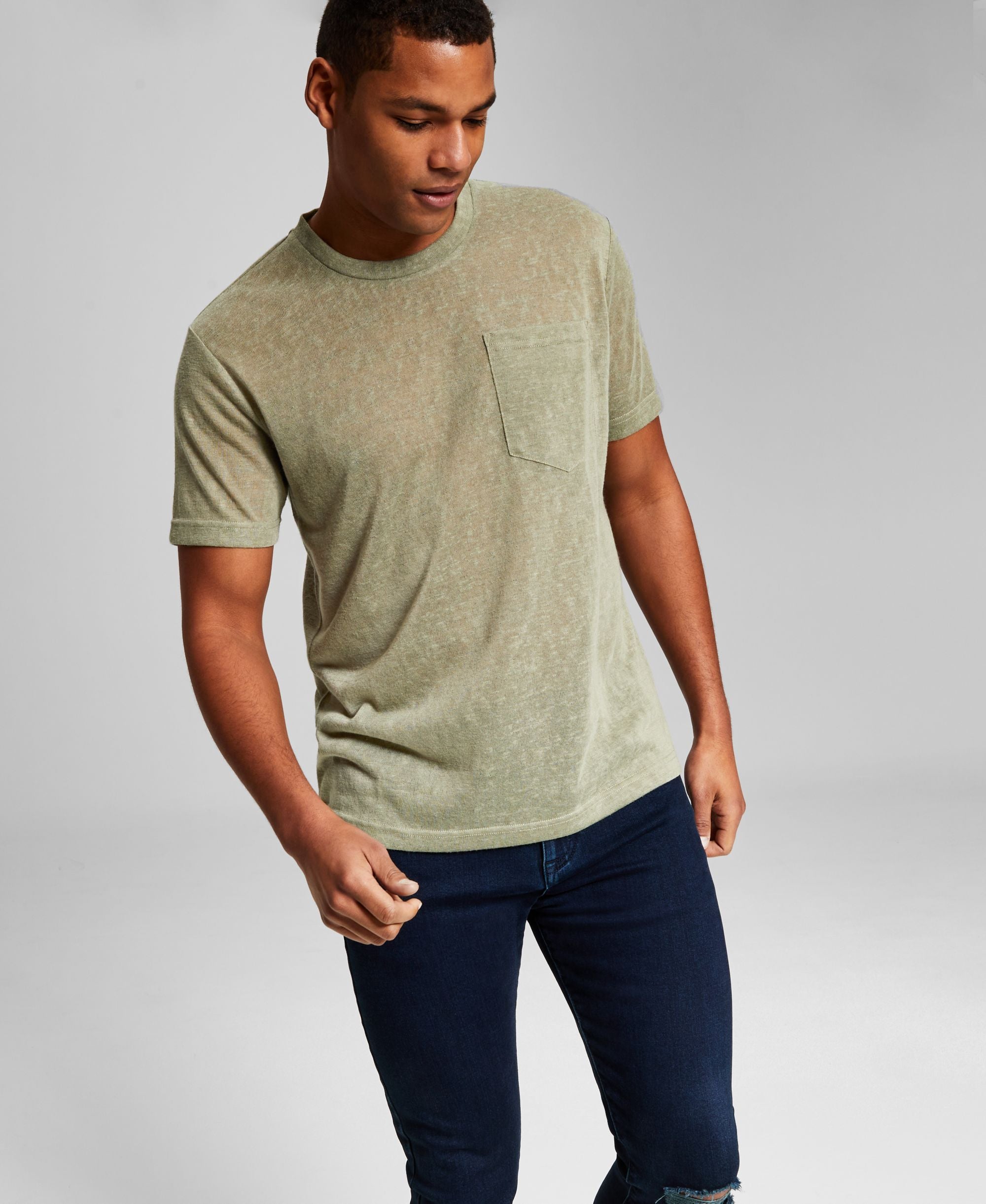 Men's Slub Pocket Short-Sleeve Shirt