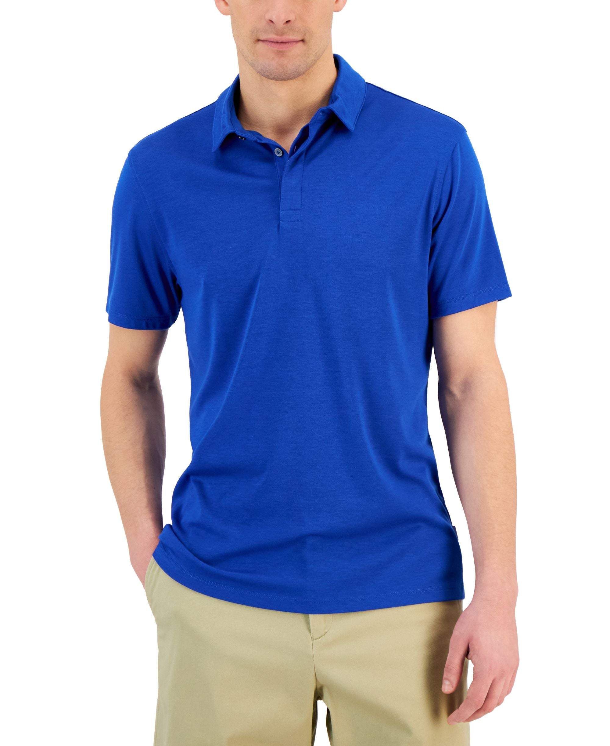 Men's AlfaTech Stretch Solid Polo Shirt
