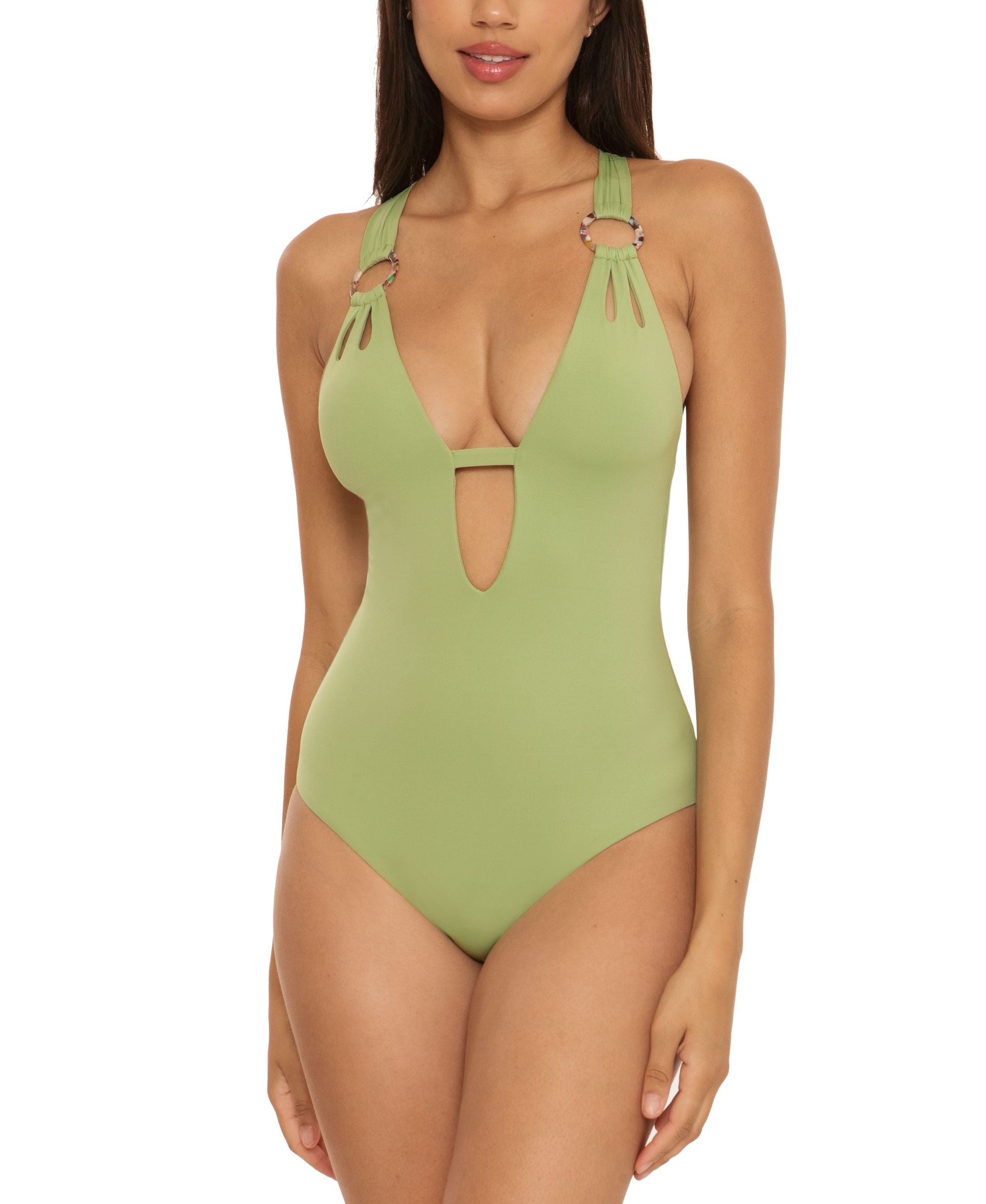 Women's Color Code Cutout One-Piece Swimsuit