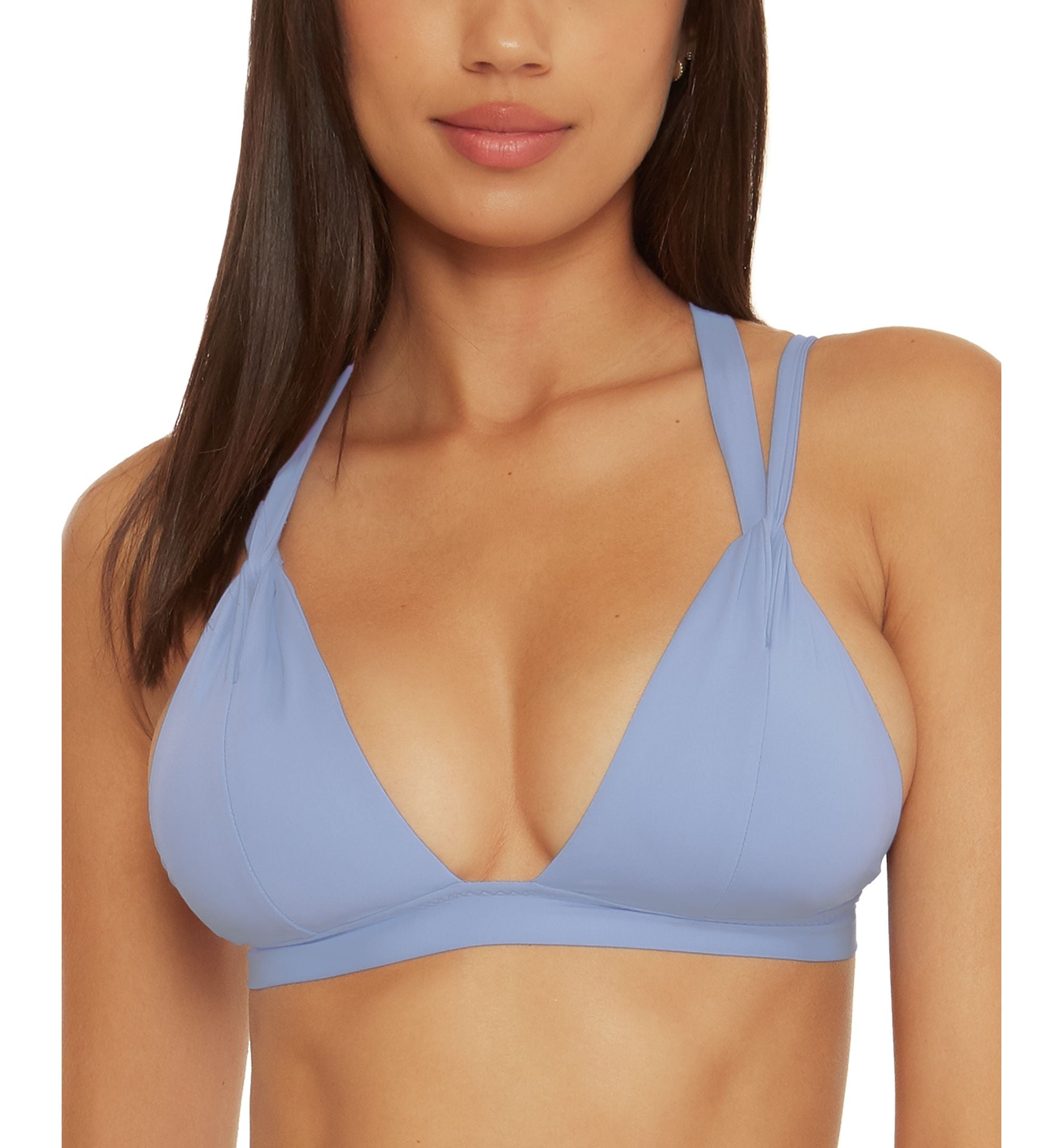 Women's Color Code V-Neck Strappy-Back Bikini Top