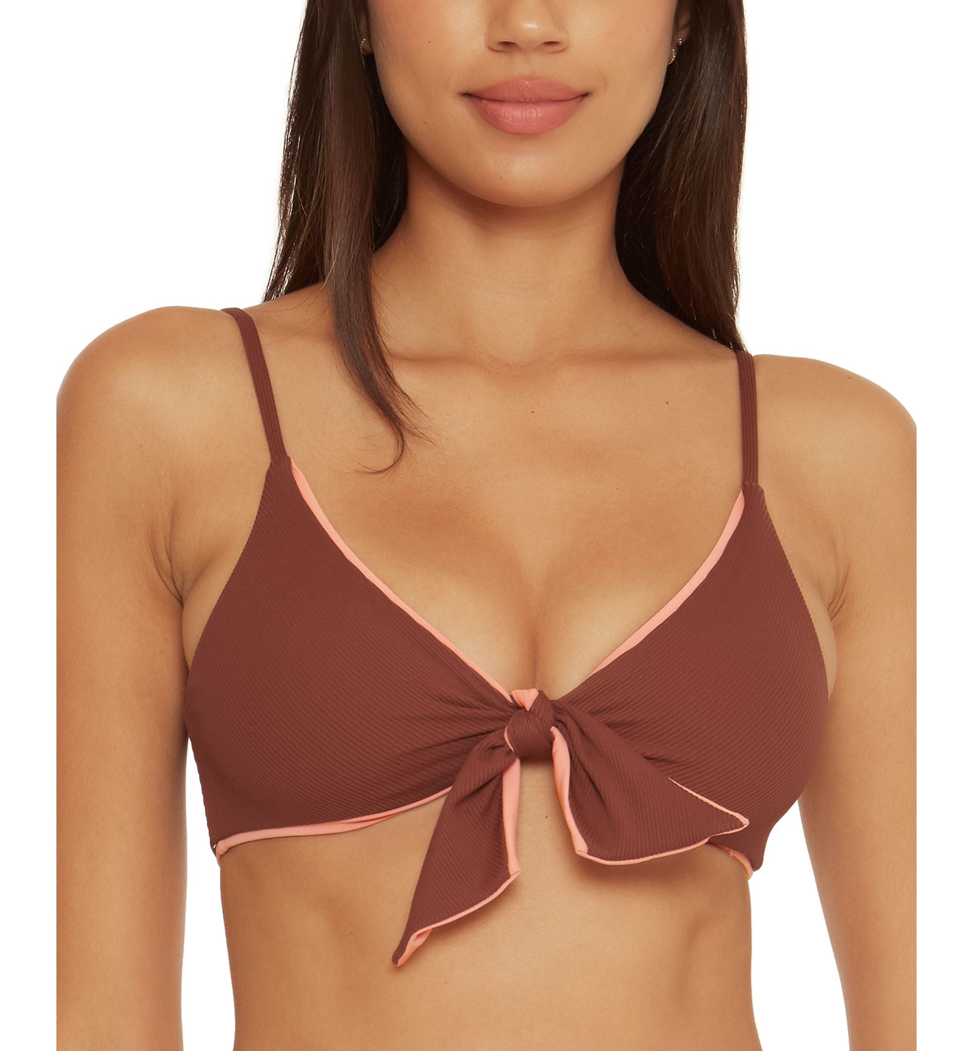 Women's Modern Edge Buckle Reversible Bikini Top