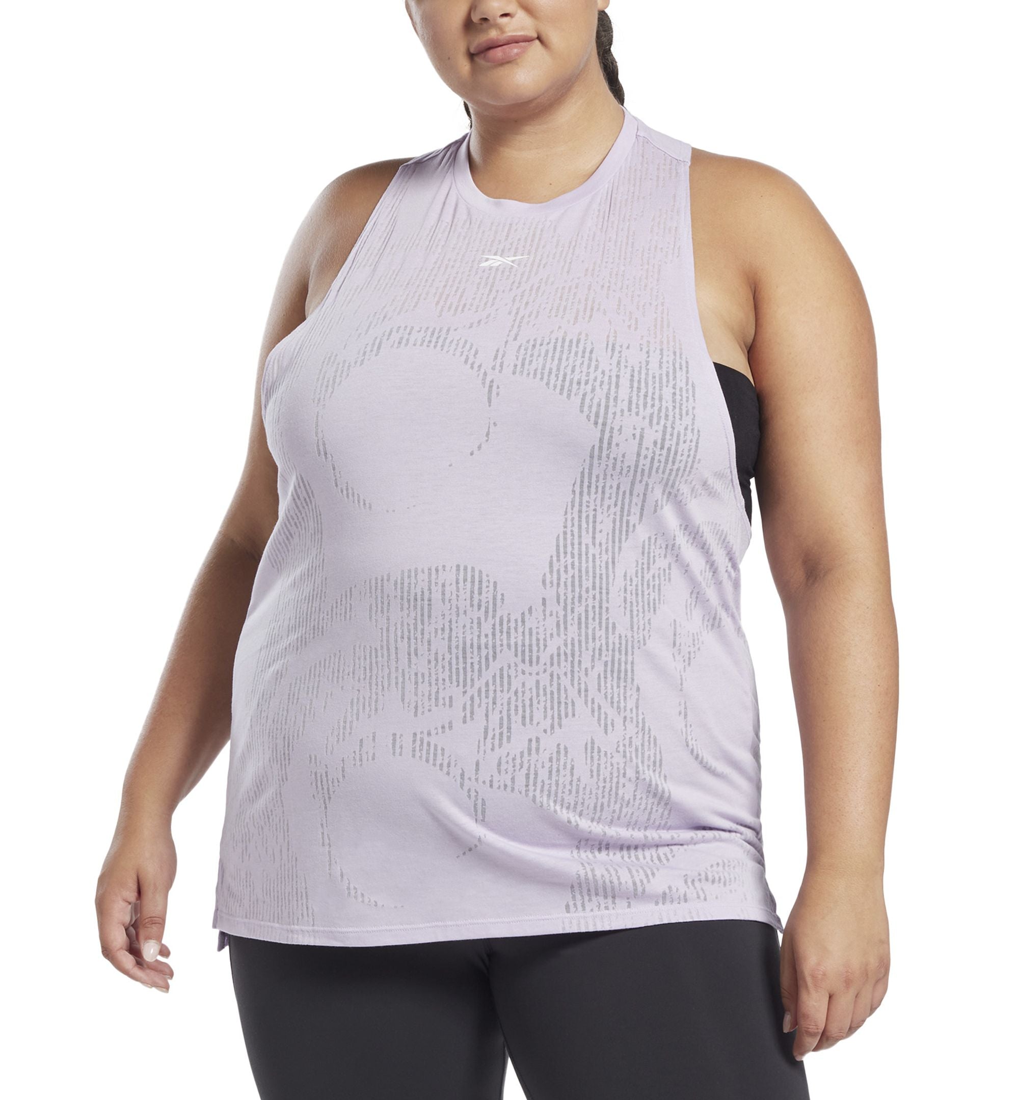 Plus Size Burnout Tank Top