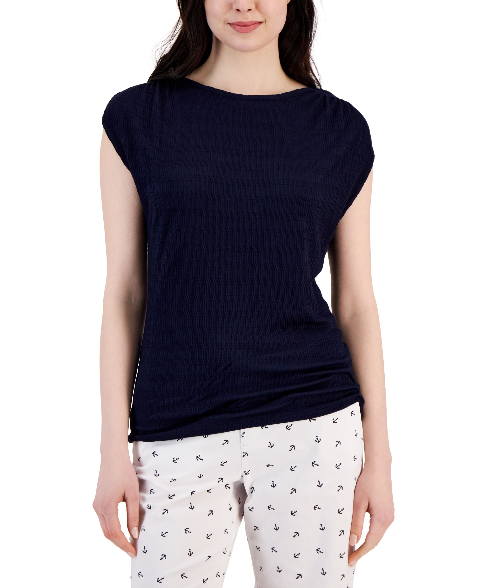 Women's Cap-Sleeve Crewneck T-Shirt