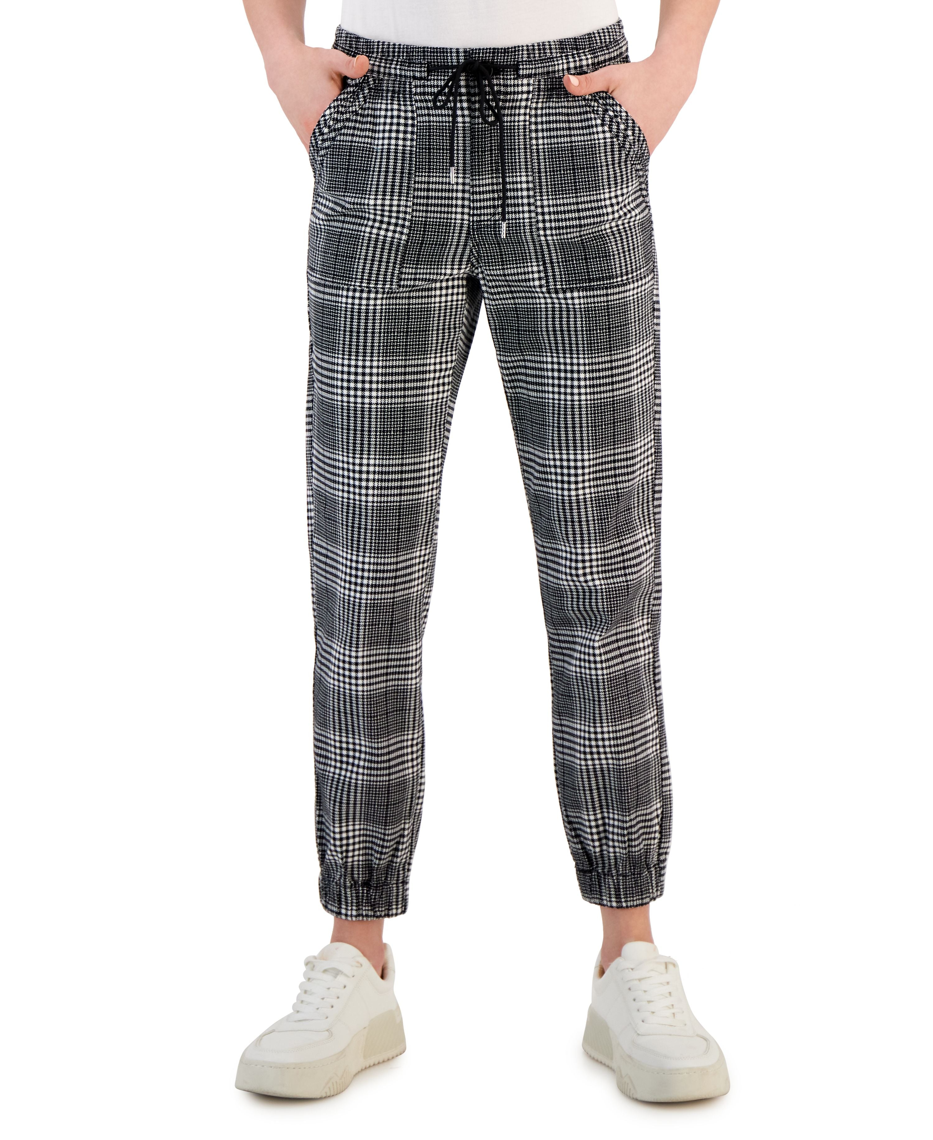 Women's Elastic-Cuff Pull-On Denim Jogger Pants