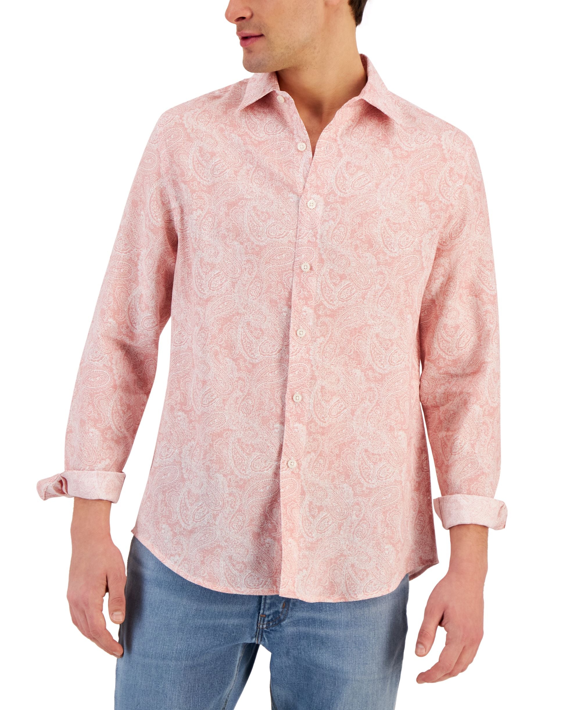 Men's Long-Sleeve Elevated Kona Paisley Shirt