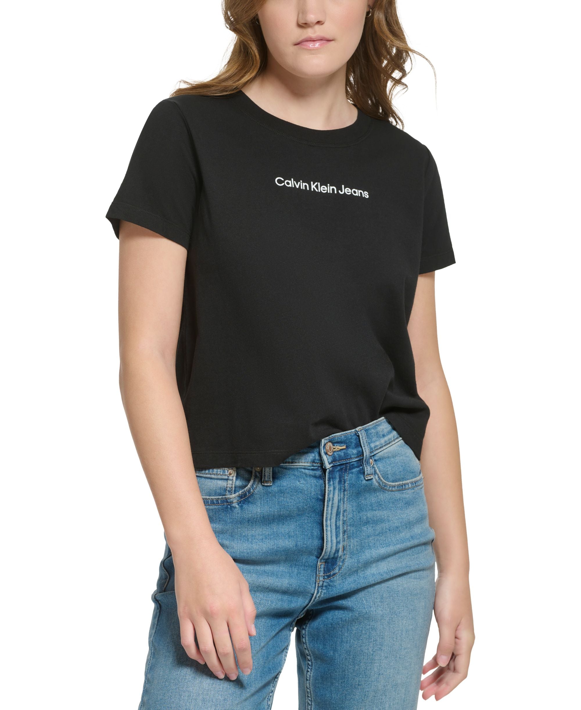Petite Cotton Crewneck Tee