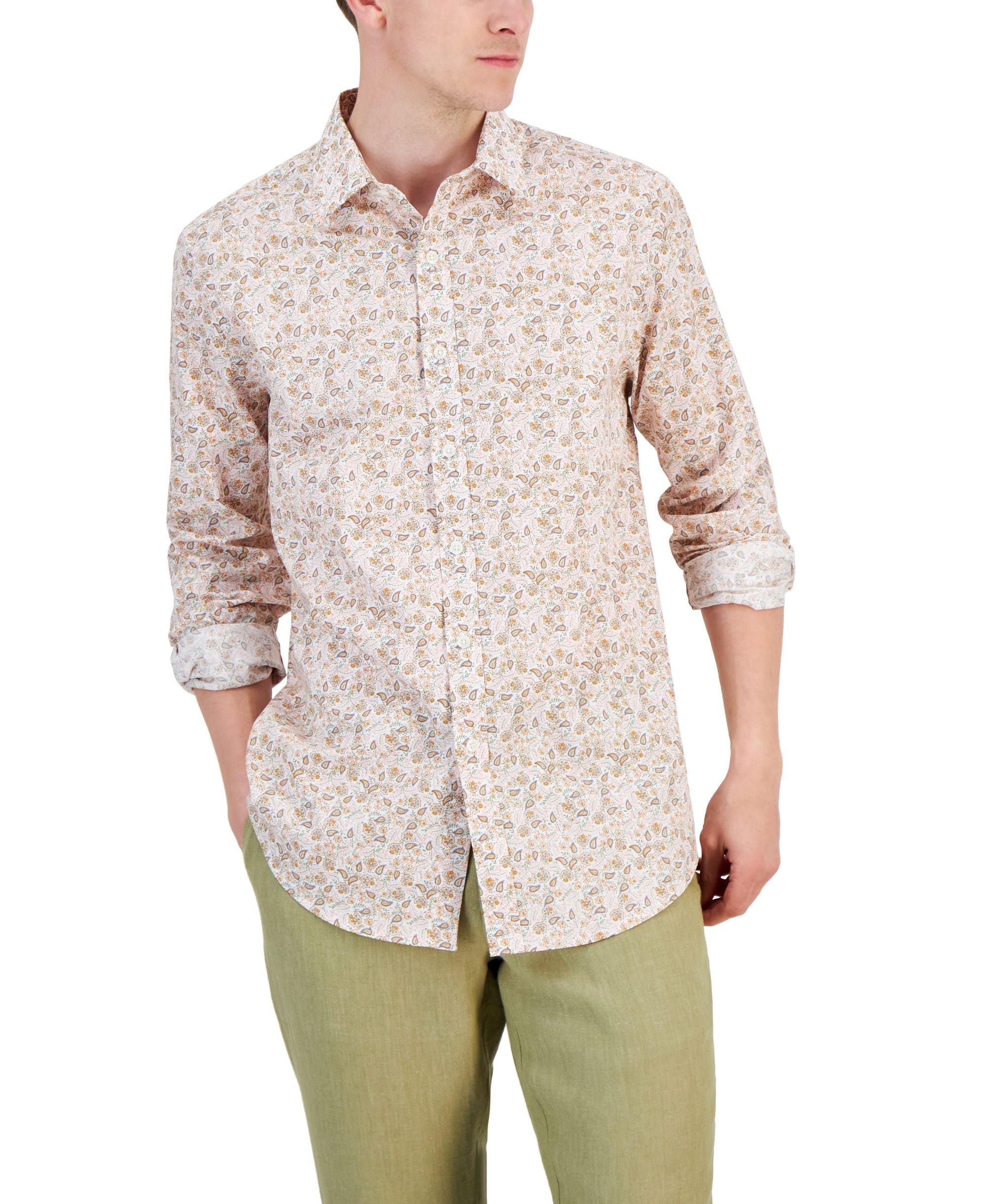 Men's Elevated Party Paisley Shirt