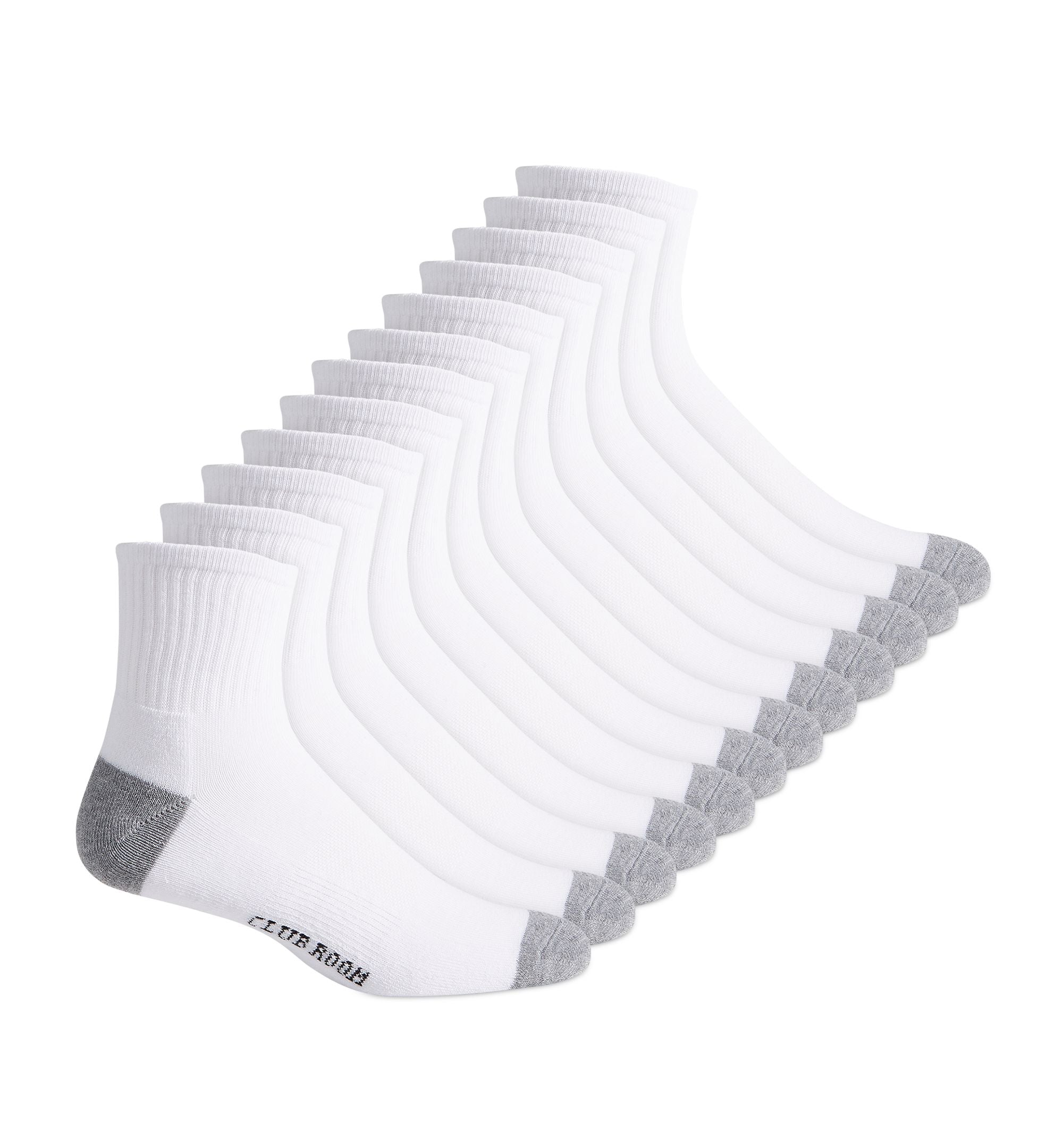 Men's Quarter Socks, 12 pack