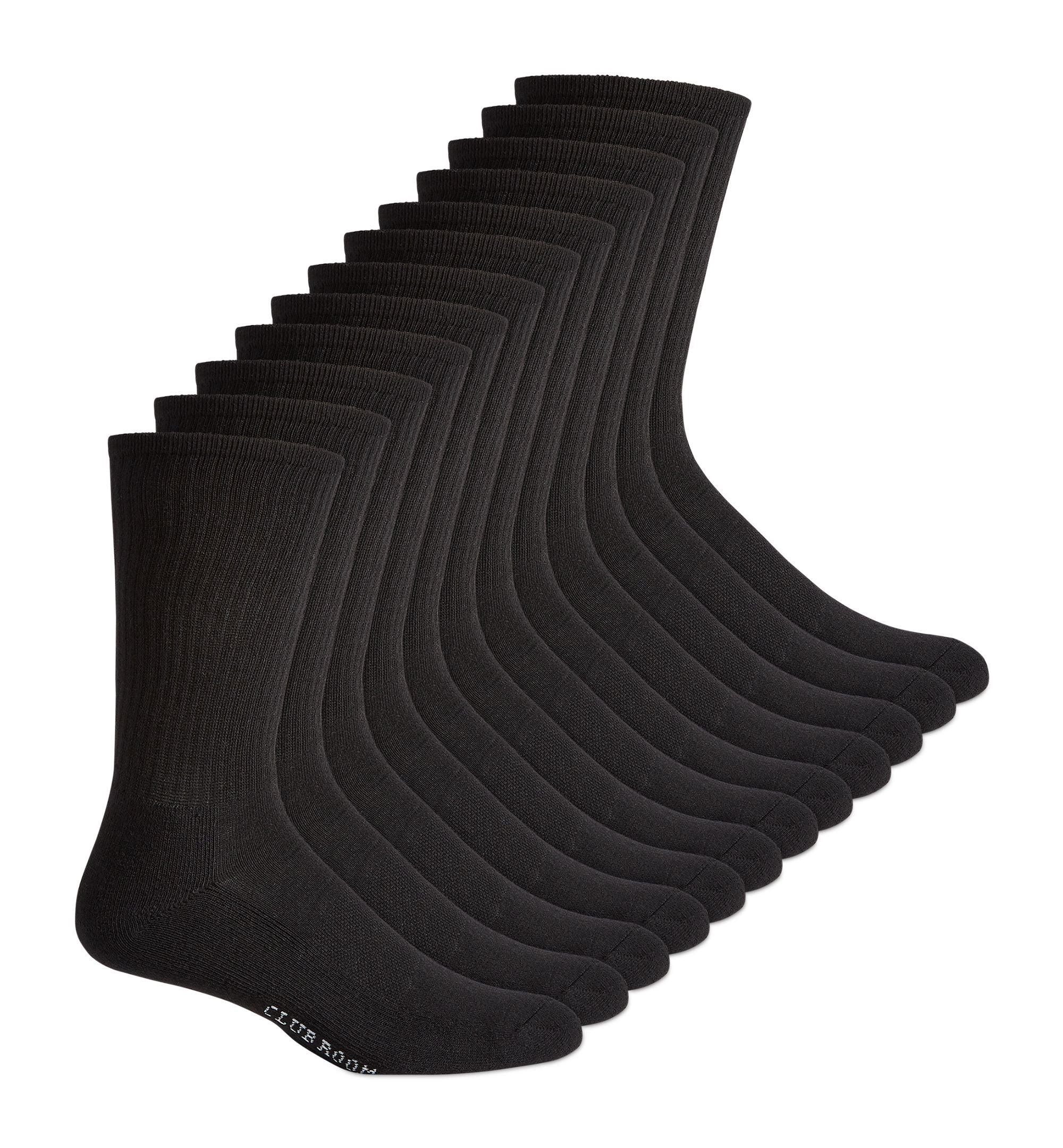 Men's Crew Socks, 12 pack