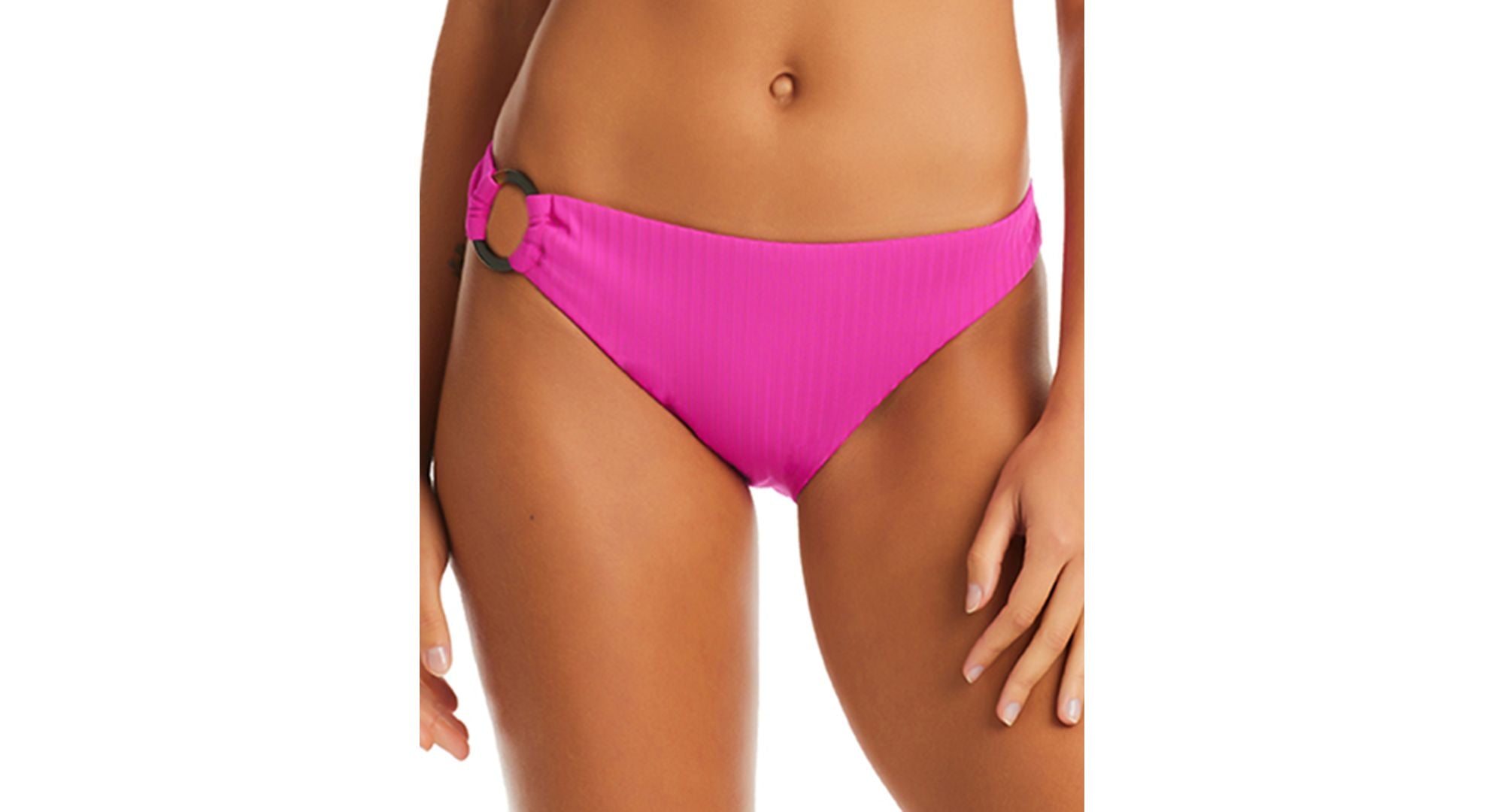 Women's Refresh Ribbed O-Ring Hipster Bikini Bottoms