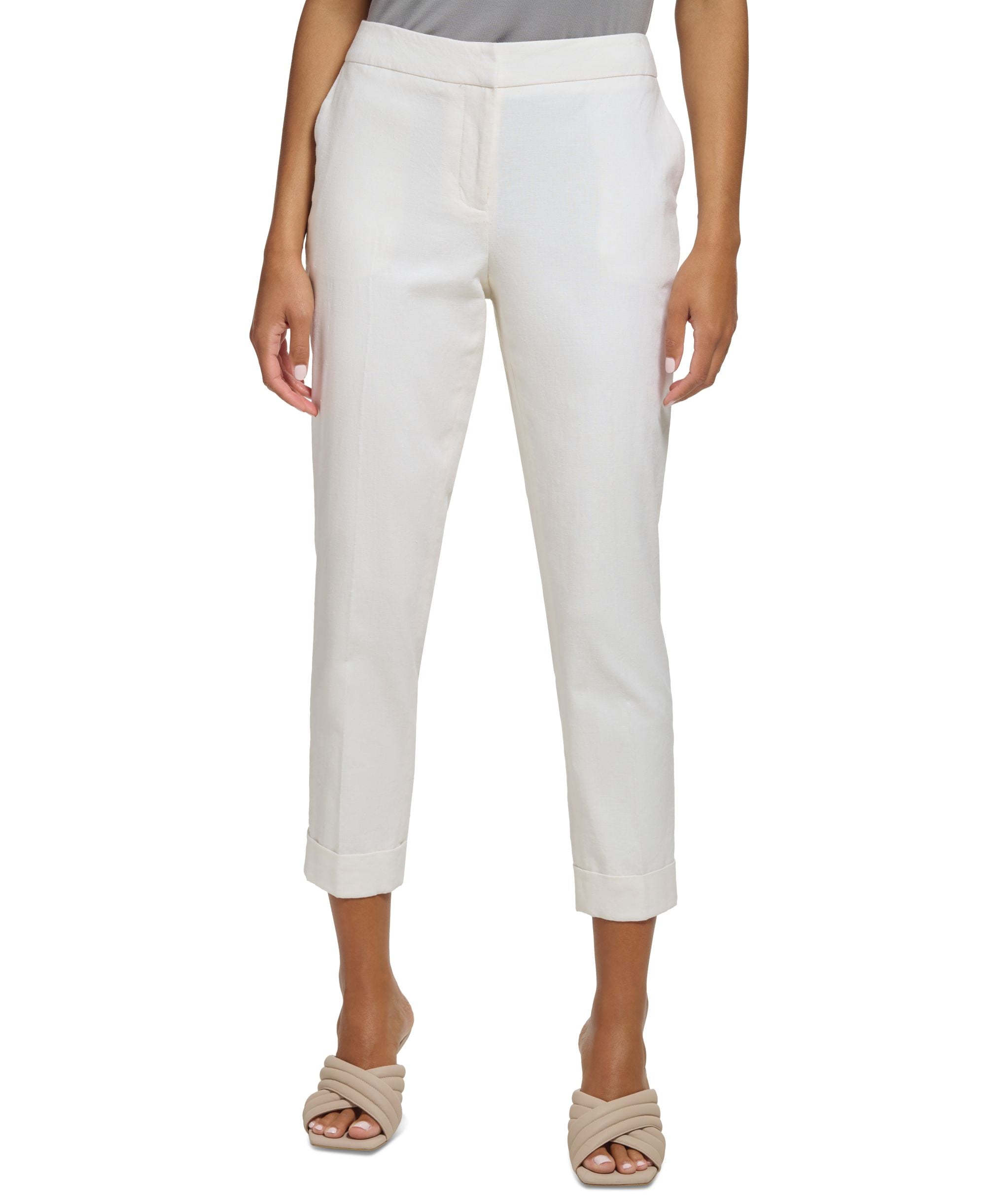Women's Straight-Leg Cropped Pants