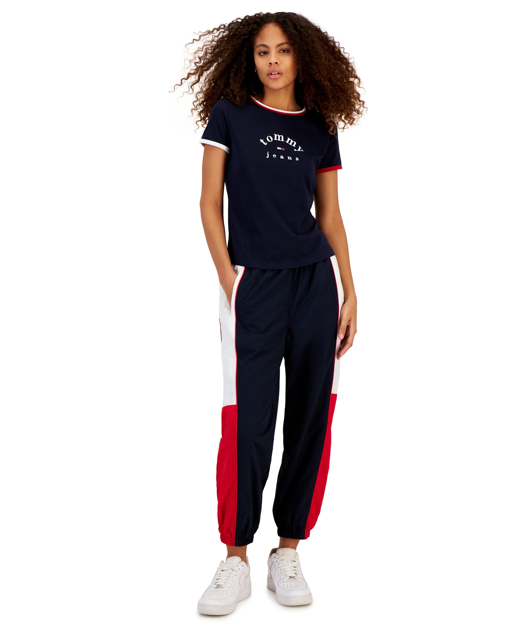 Women's Cotton Curved Logo T-Shirt