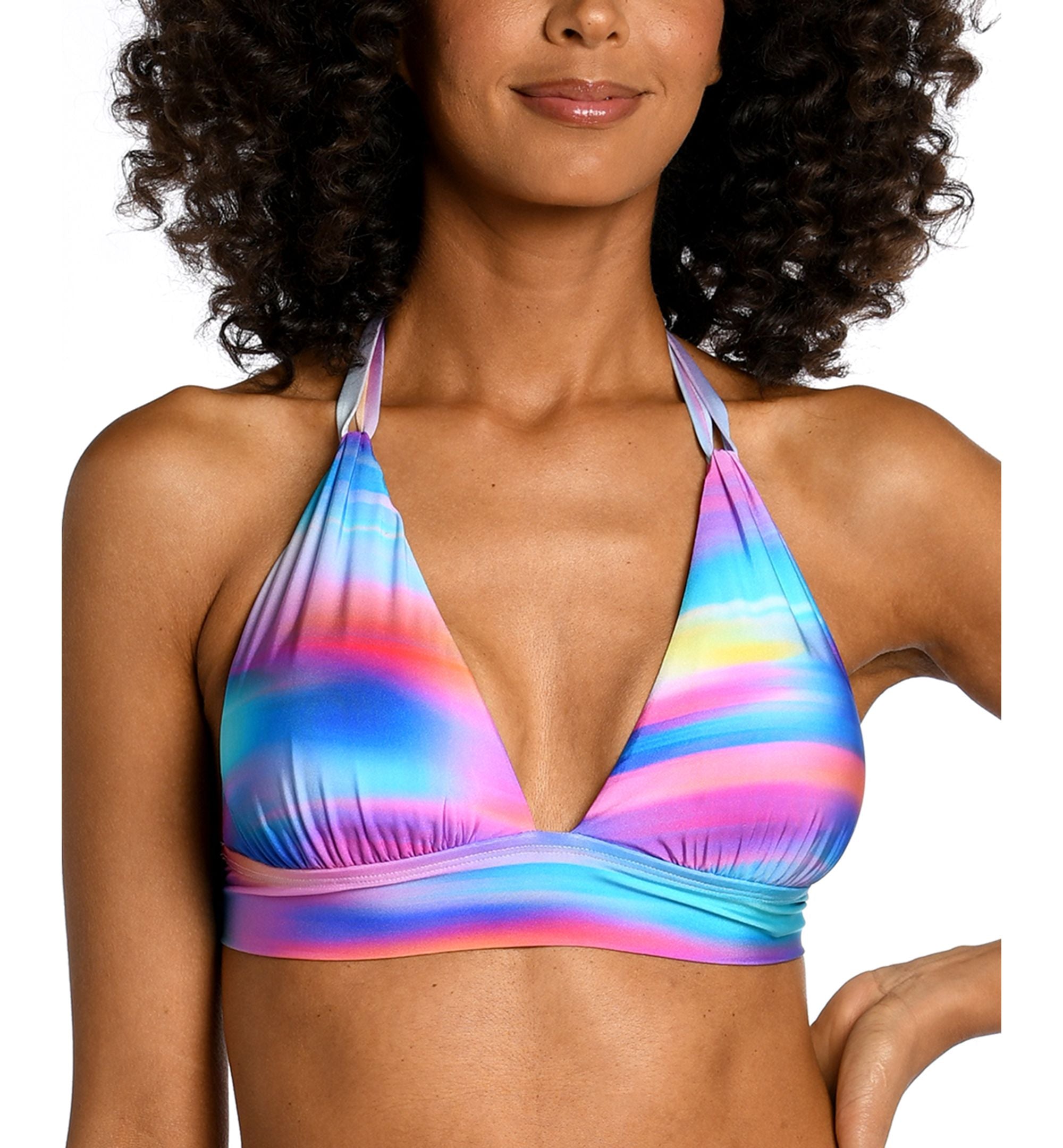 Women's Sunset Shores Soft-Band Halter Bikini Top