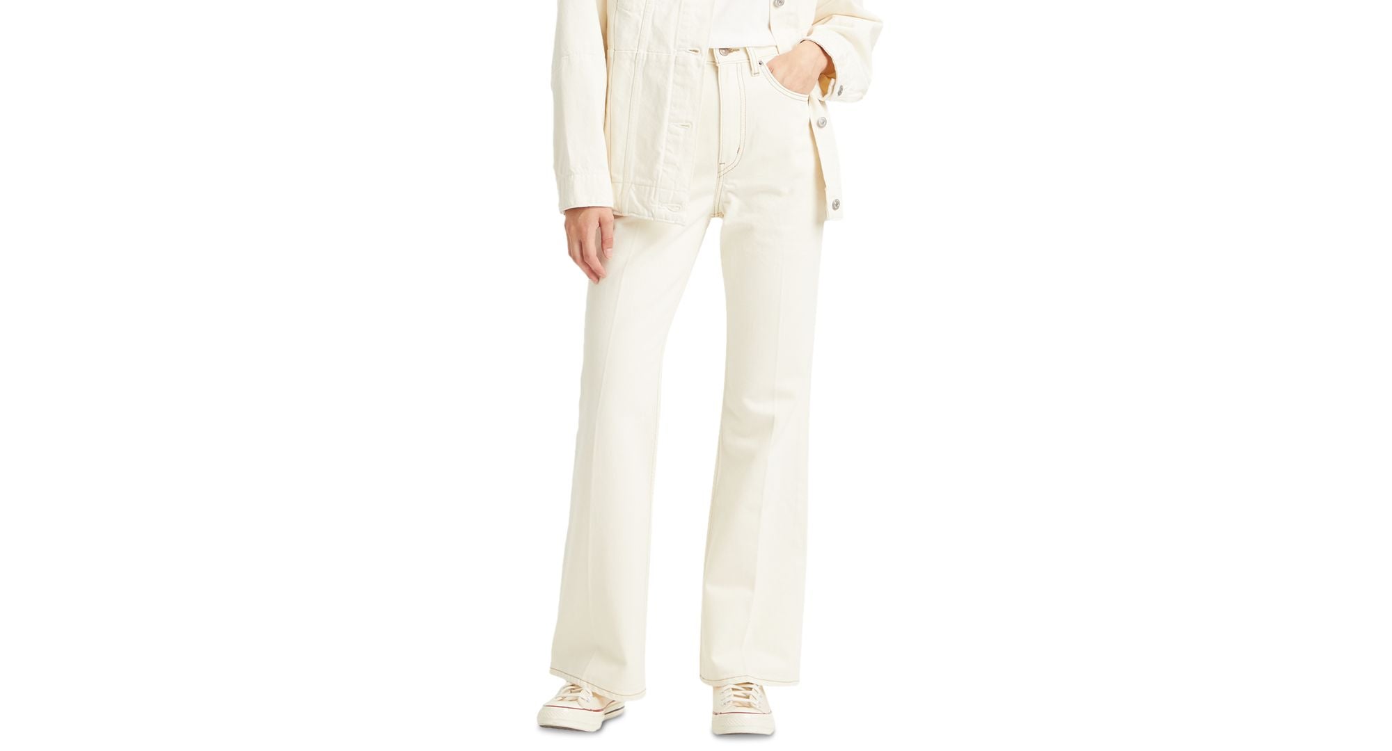 Women's 70s Movin' On Cotton High-Rise Flare Jeans