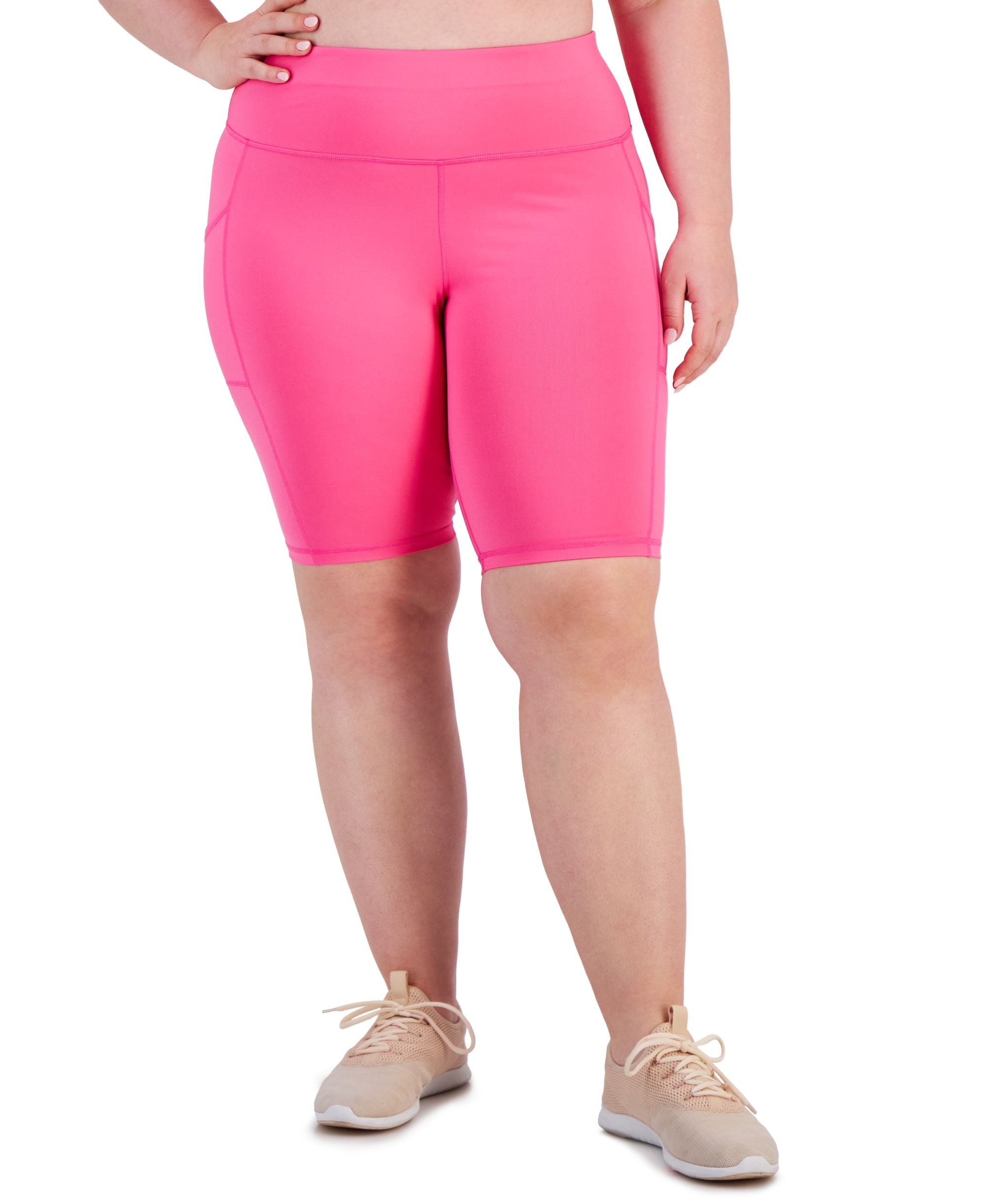 Plus Size Pull-On Bicycle Shorts