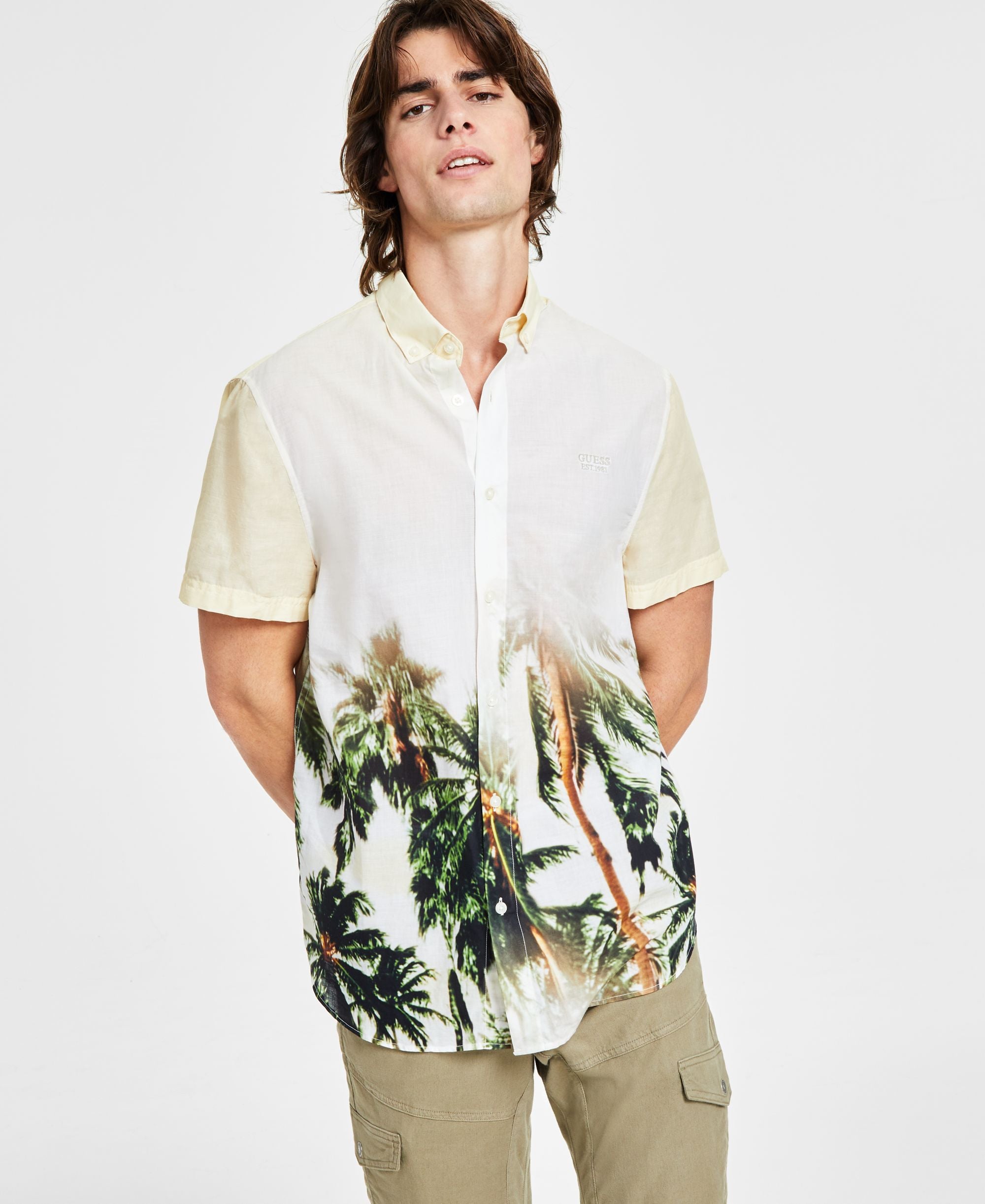 Men's Eco Collins Printed Button-Down Shirt