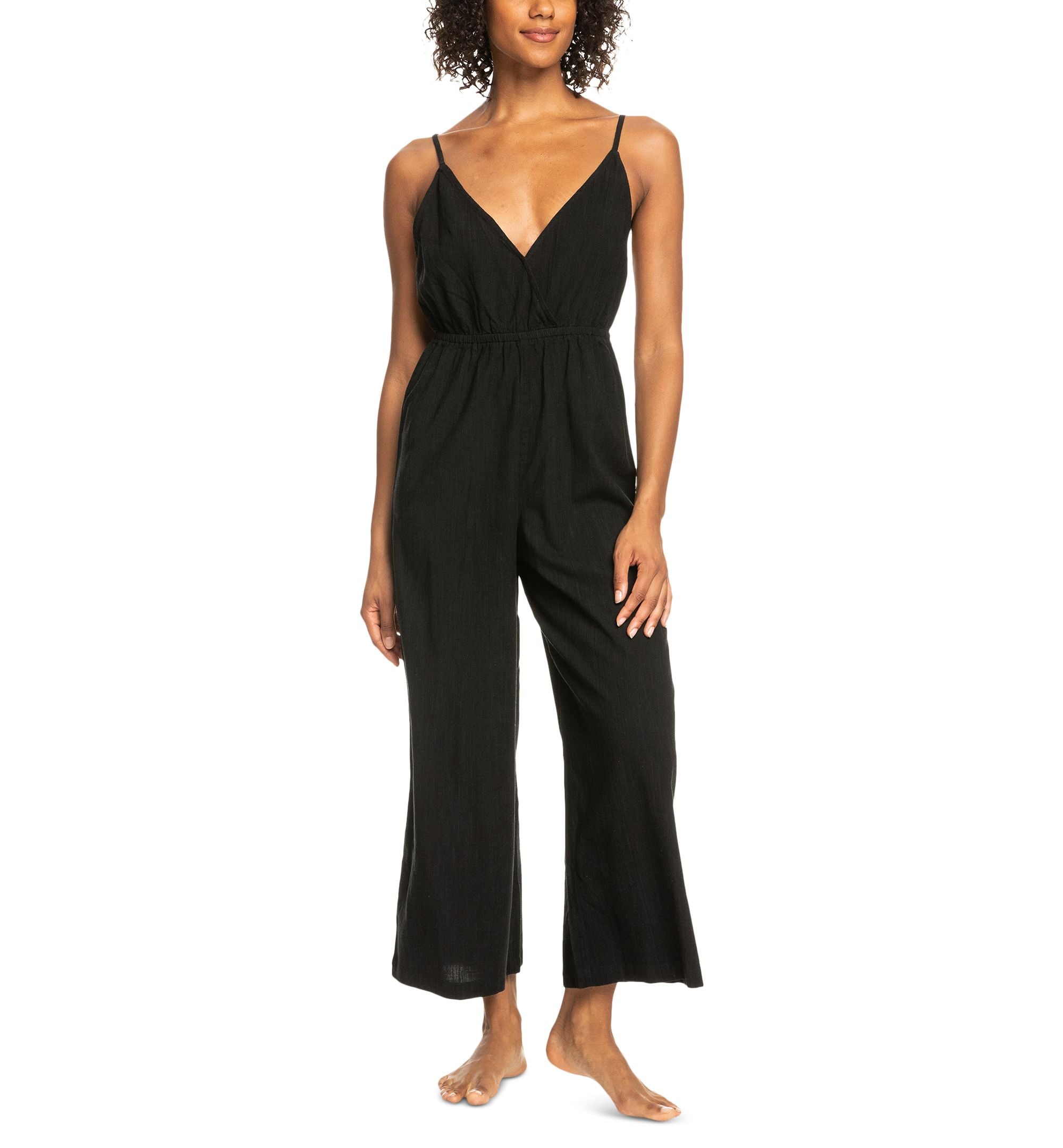 Juniors' Never Ending Summer Flare-Leg Jumpsuit