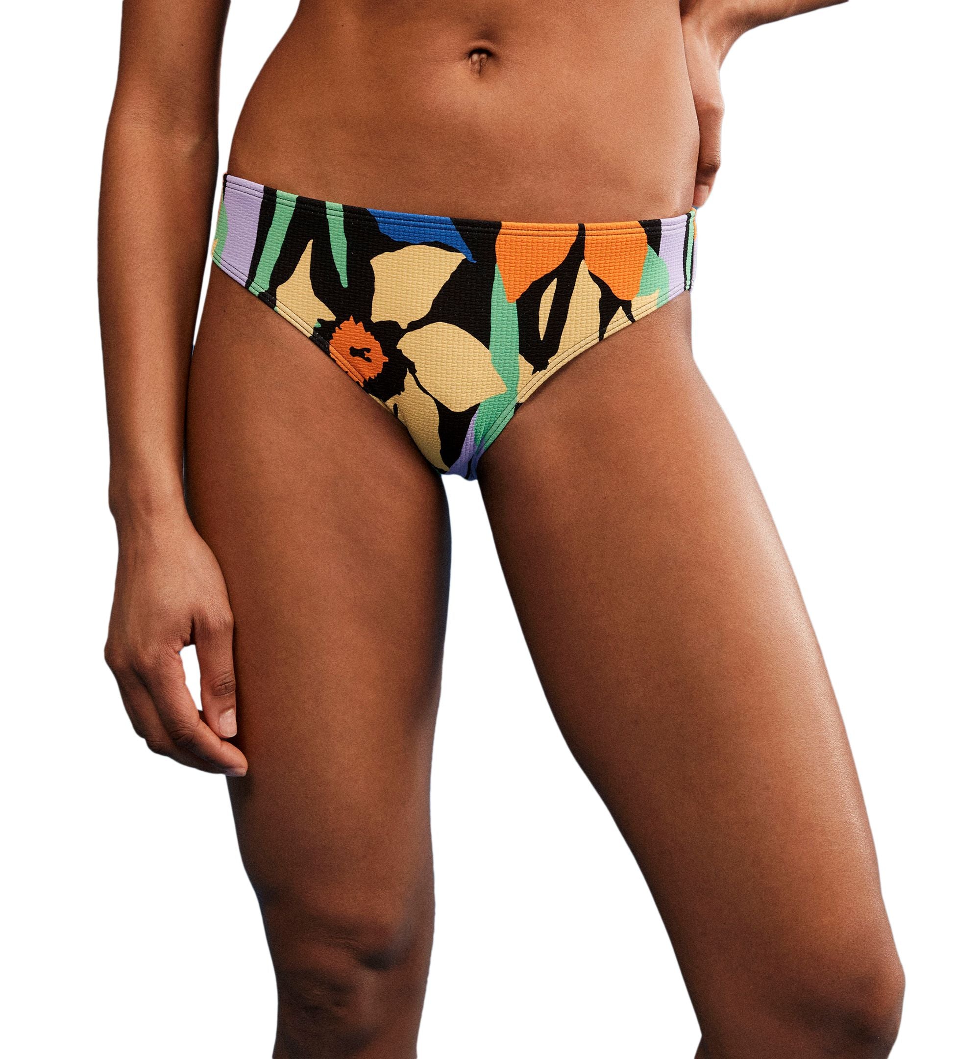 Juniors' Color Jam Floral Hipster Bikini Bottoms