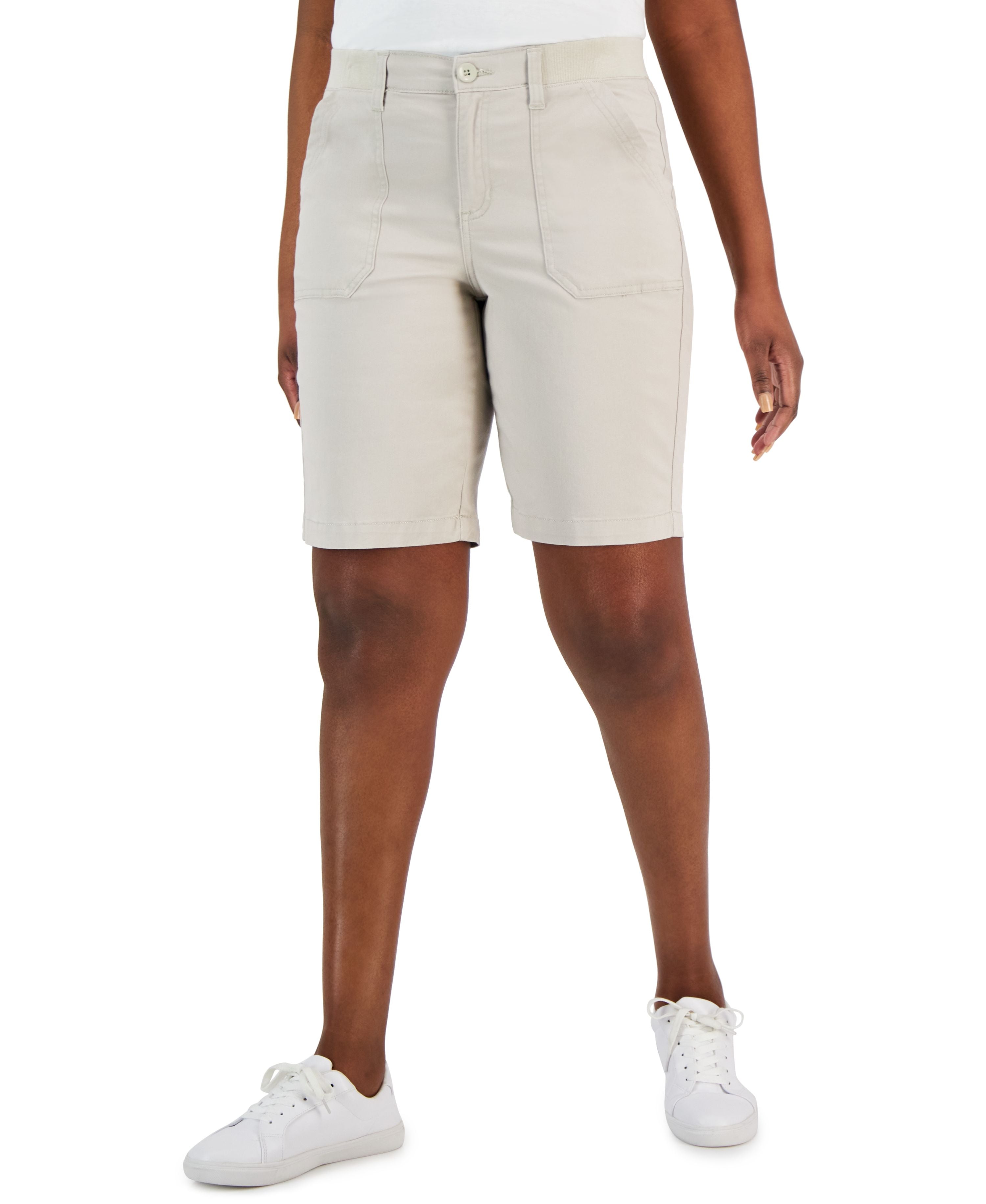 Women's Mid Rise Stretch-Waist Shorts