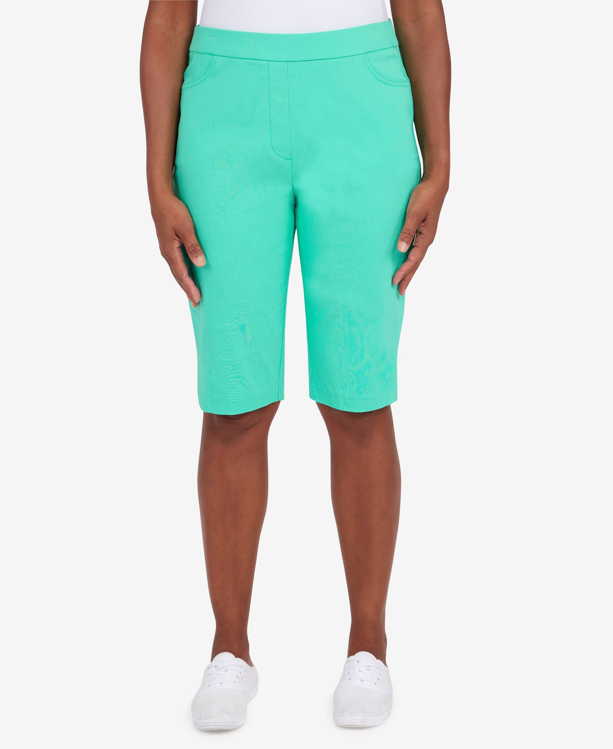 Alfred Dunner Petite Classics Tummy Control Bermuda Shorts