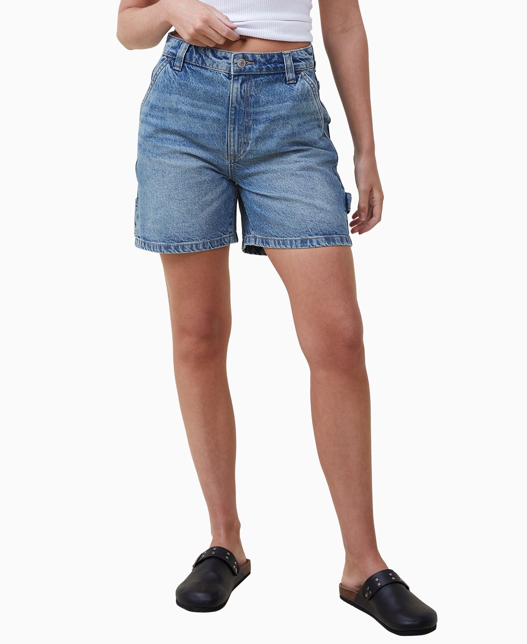 Women's Carpenter Denim Shorts