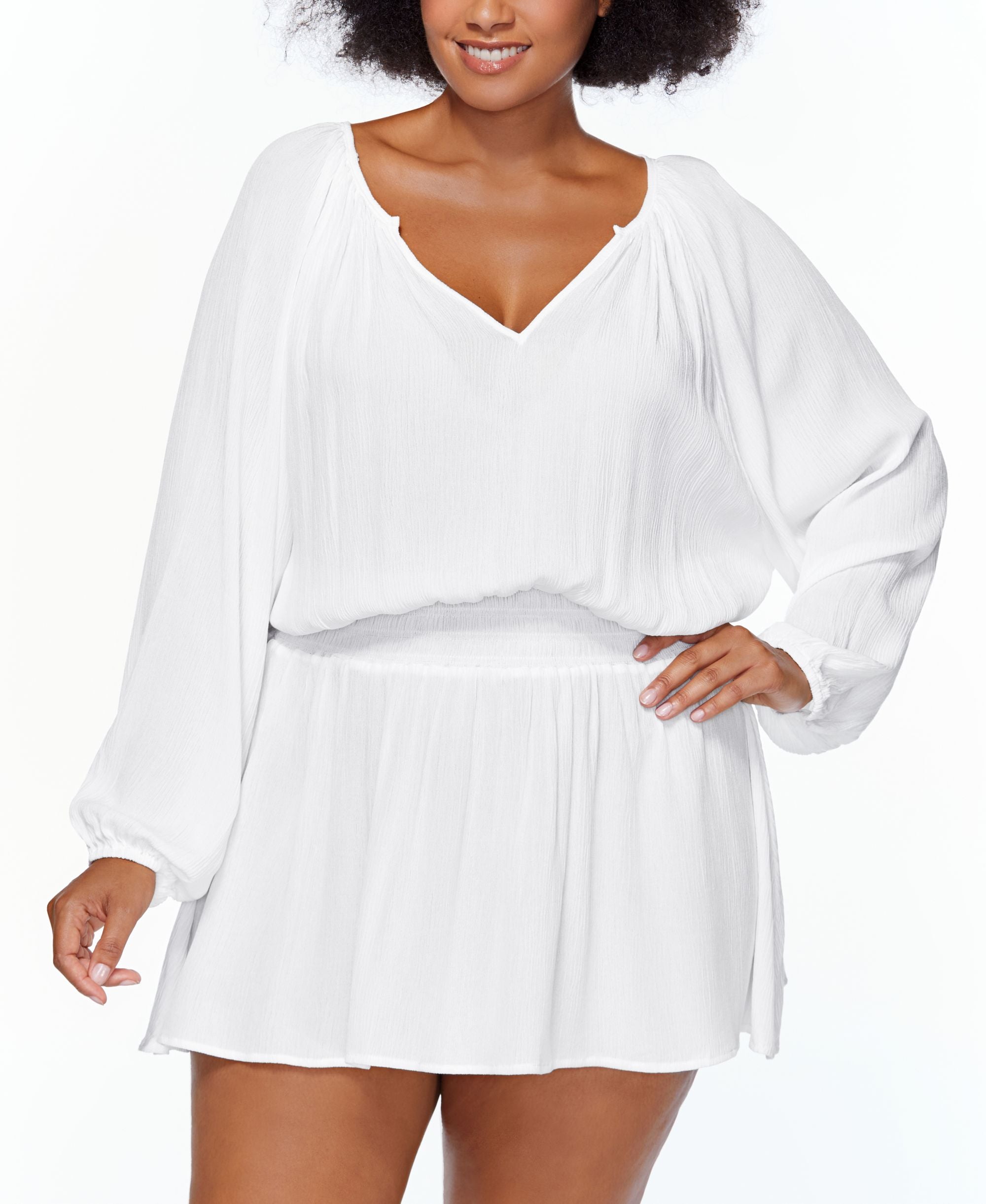 Trendy Plus Size Maui Swim Cover-Up Dress