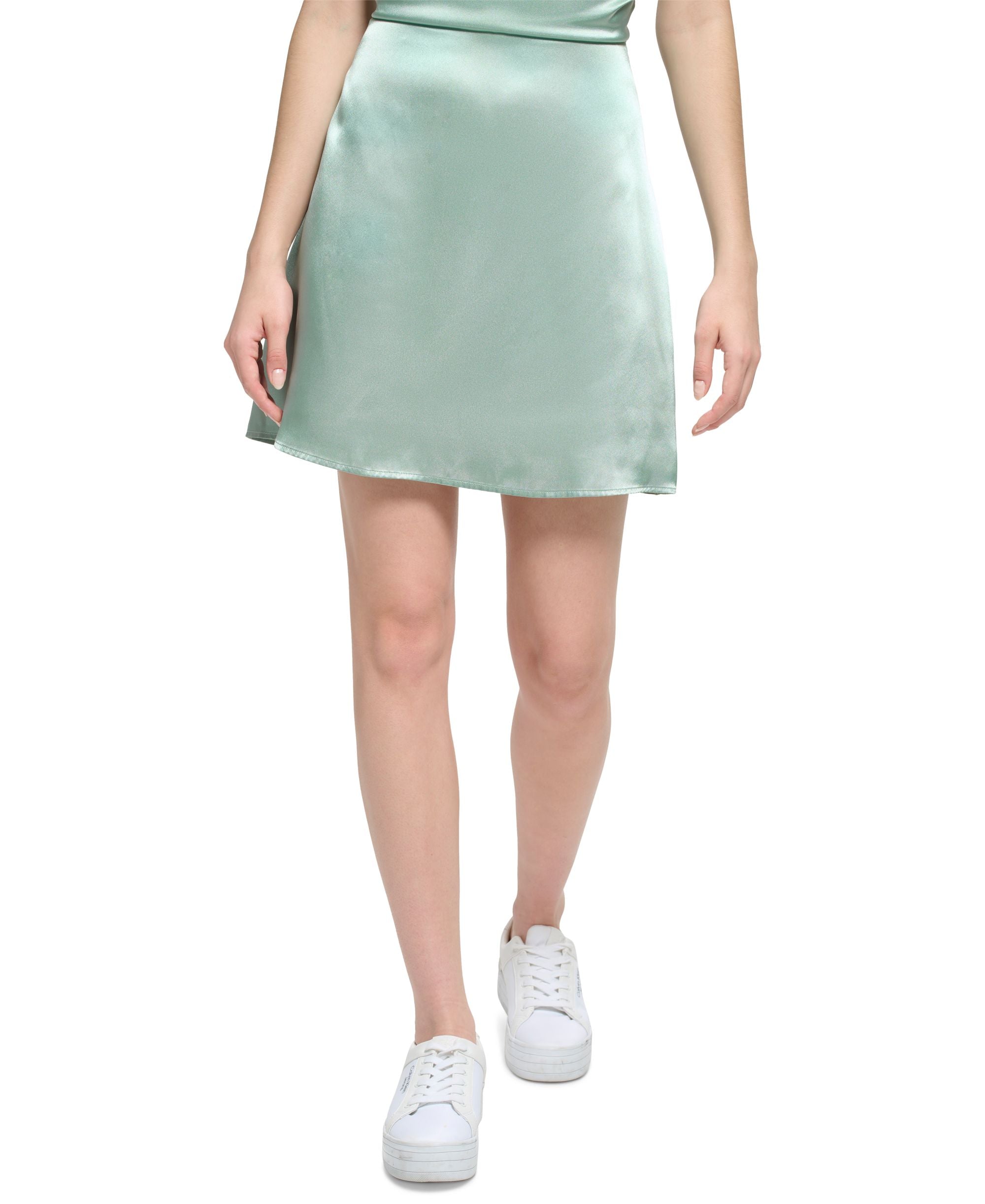 Women's Plaid Elastic-Waist Pleated Midi Skirt