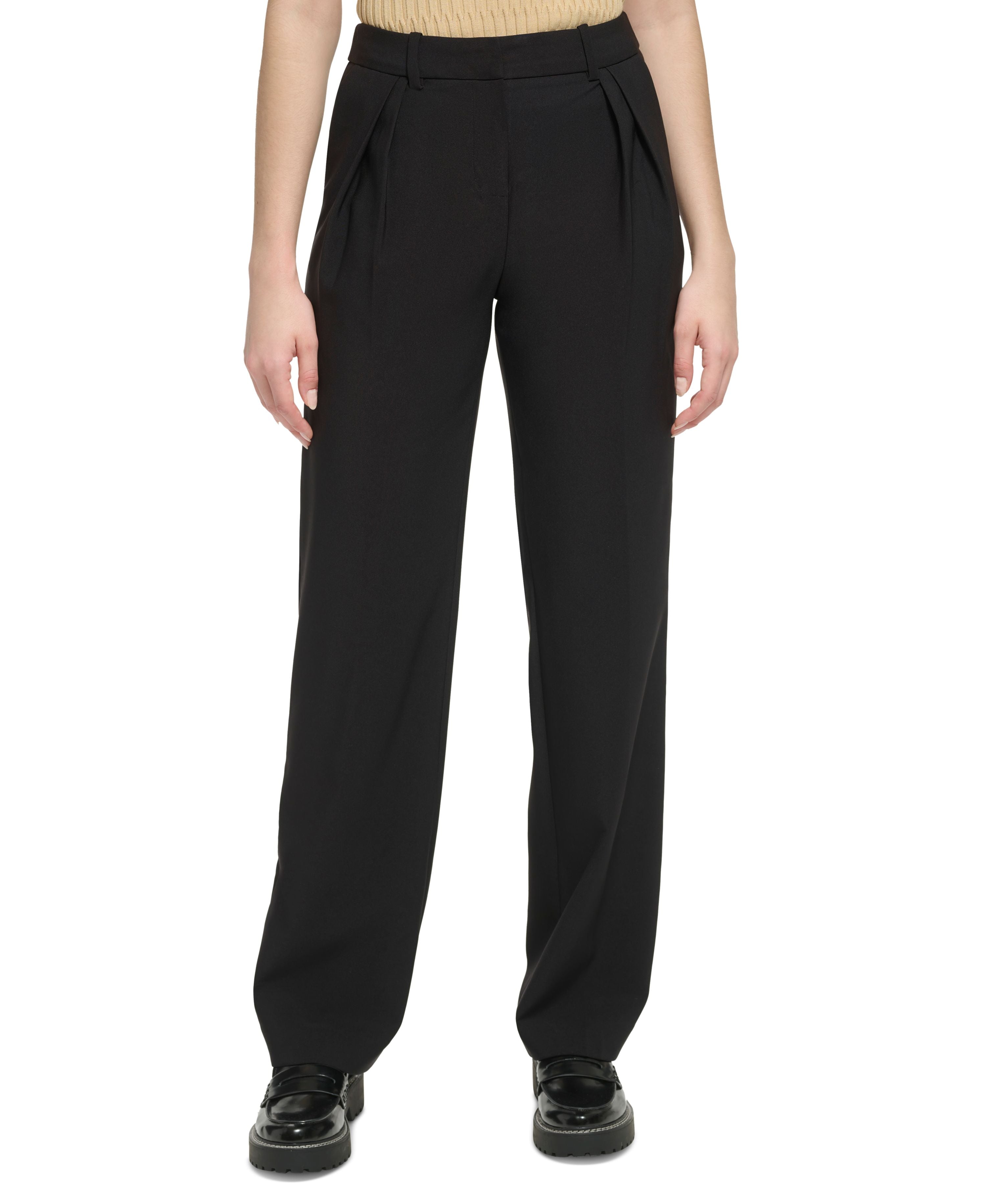 Women's X-Fit Pleat Front Wide Leg Pants