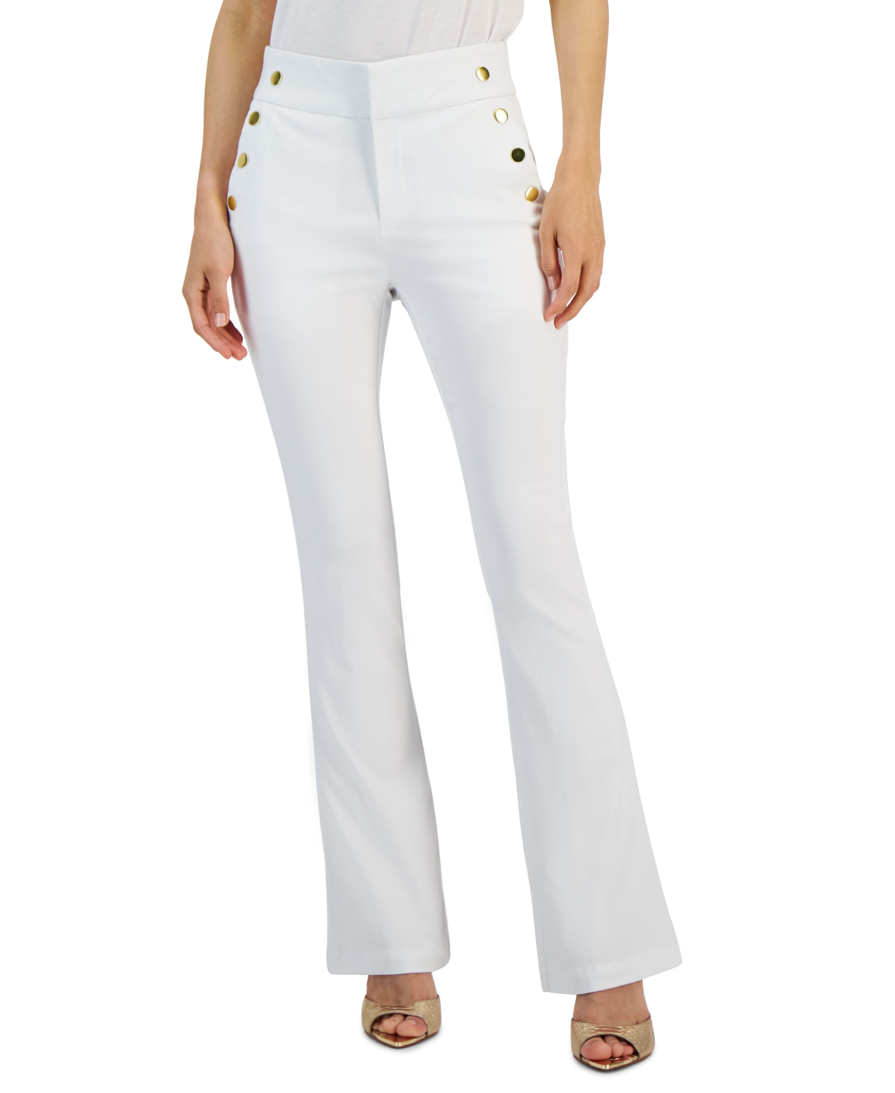 Women's High-Rise Flare Leg Sailor Pants
