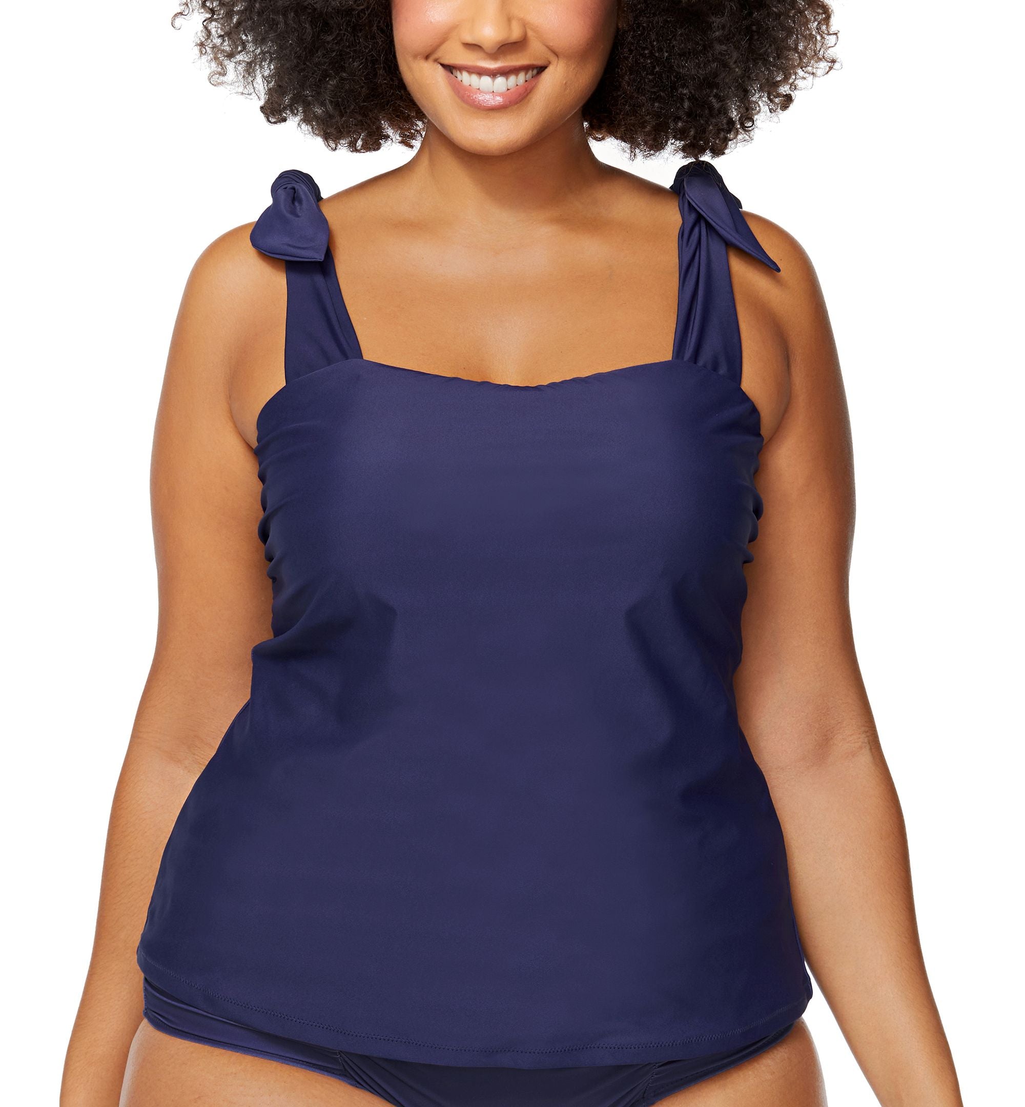 Trendy Plus Size Tiempo Tankini Top