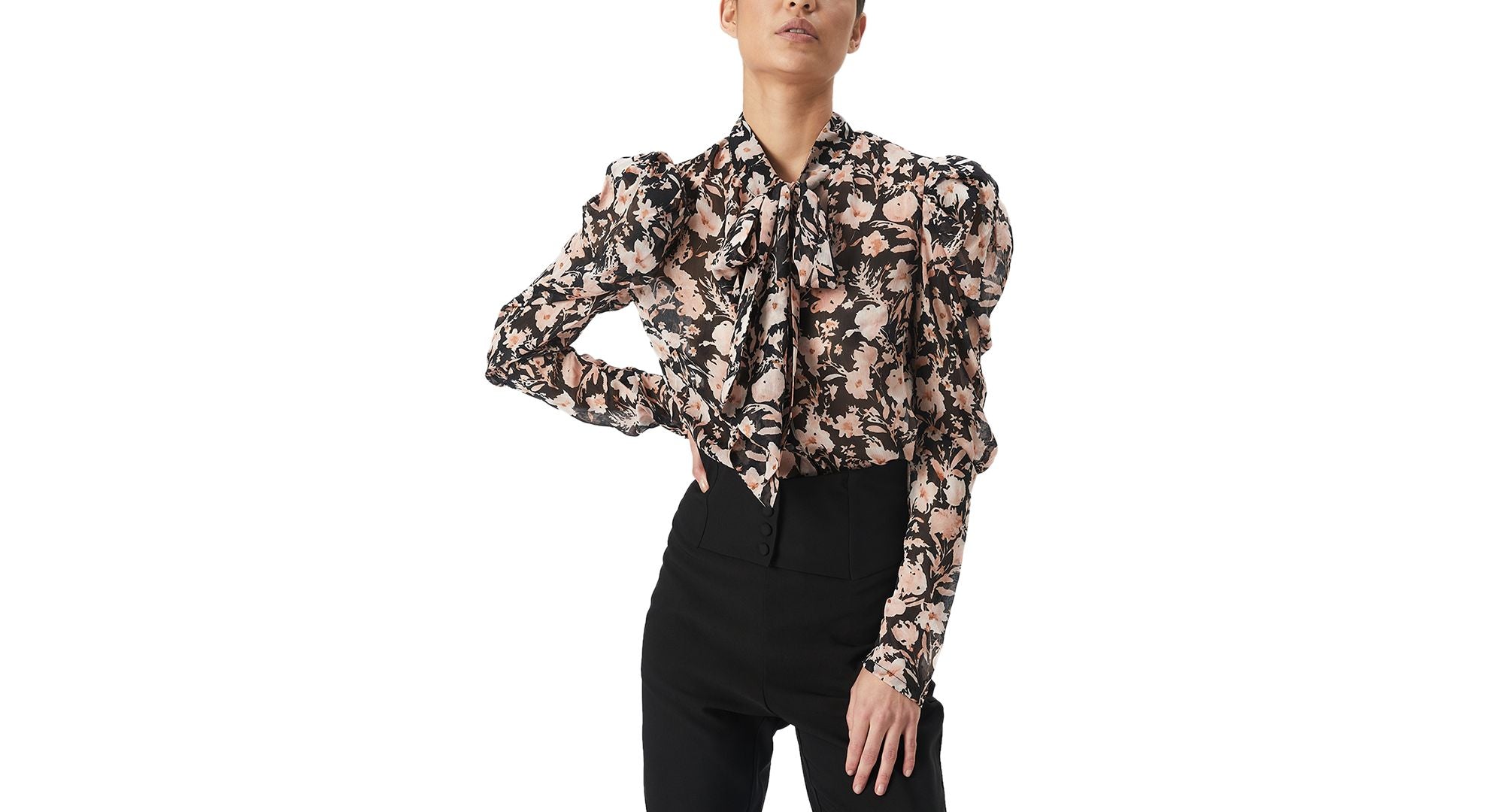 Women's Amielie Floral-Print Puff-Sleeve Blouse