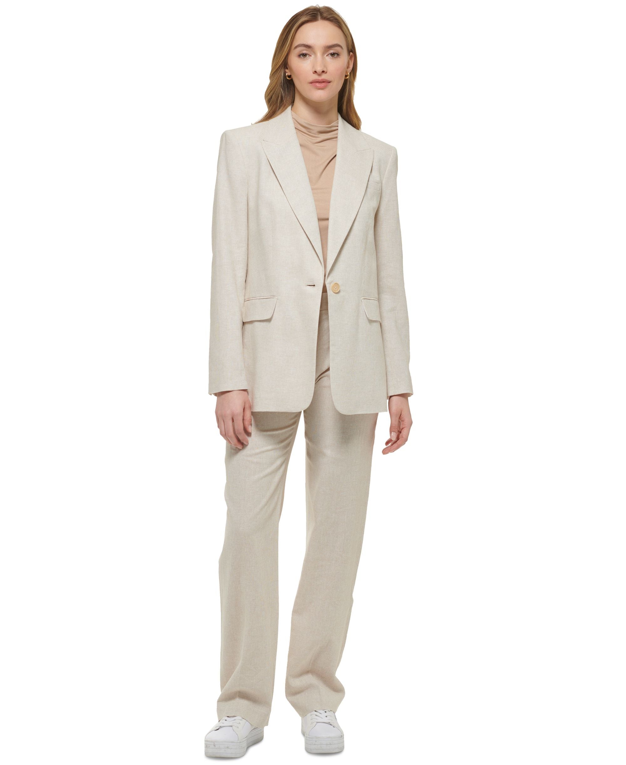 Women's X-Fit Wide Leg Linen Blend Pants
