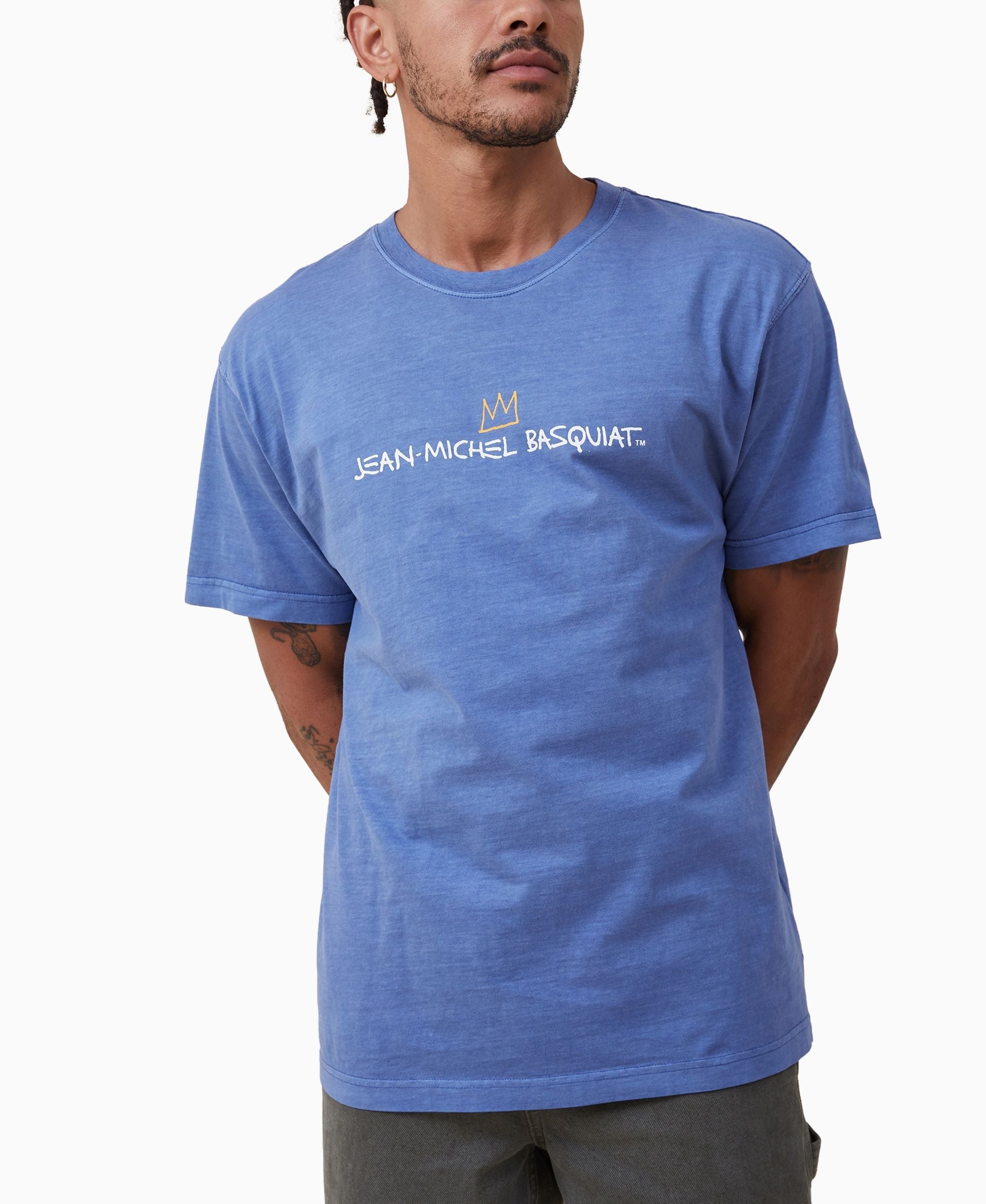 Men's Basquiat Loose Fit Crew Neck T-shirt