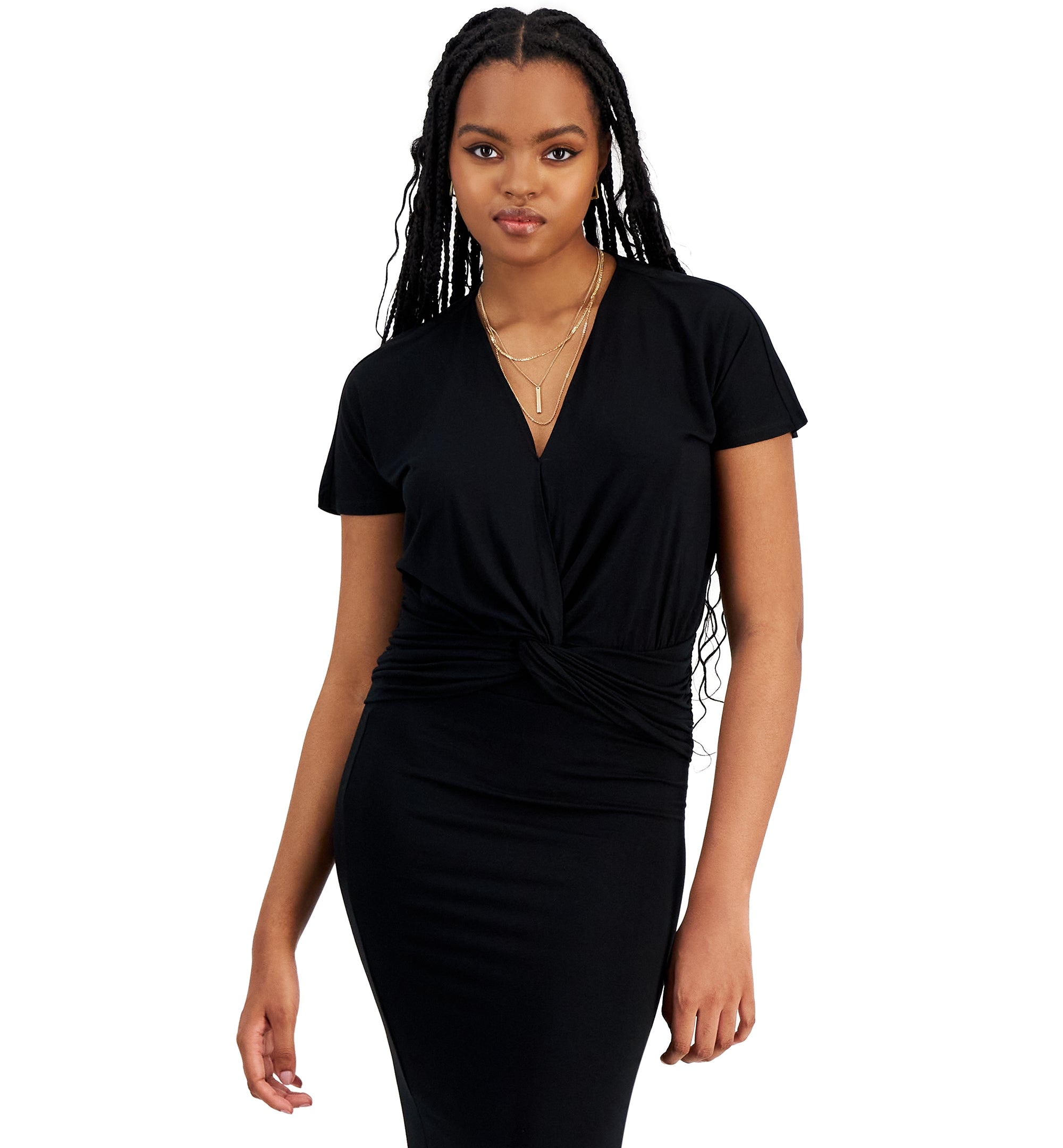 Women's V-Neck Twist-Front Top