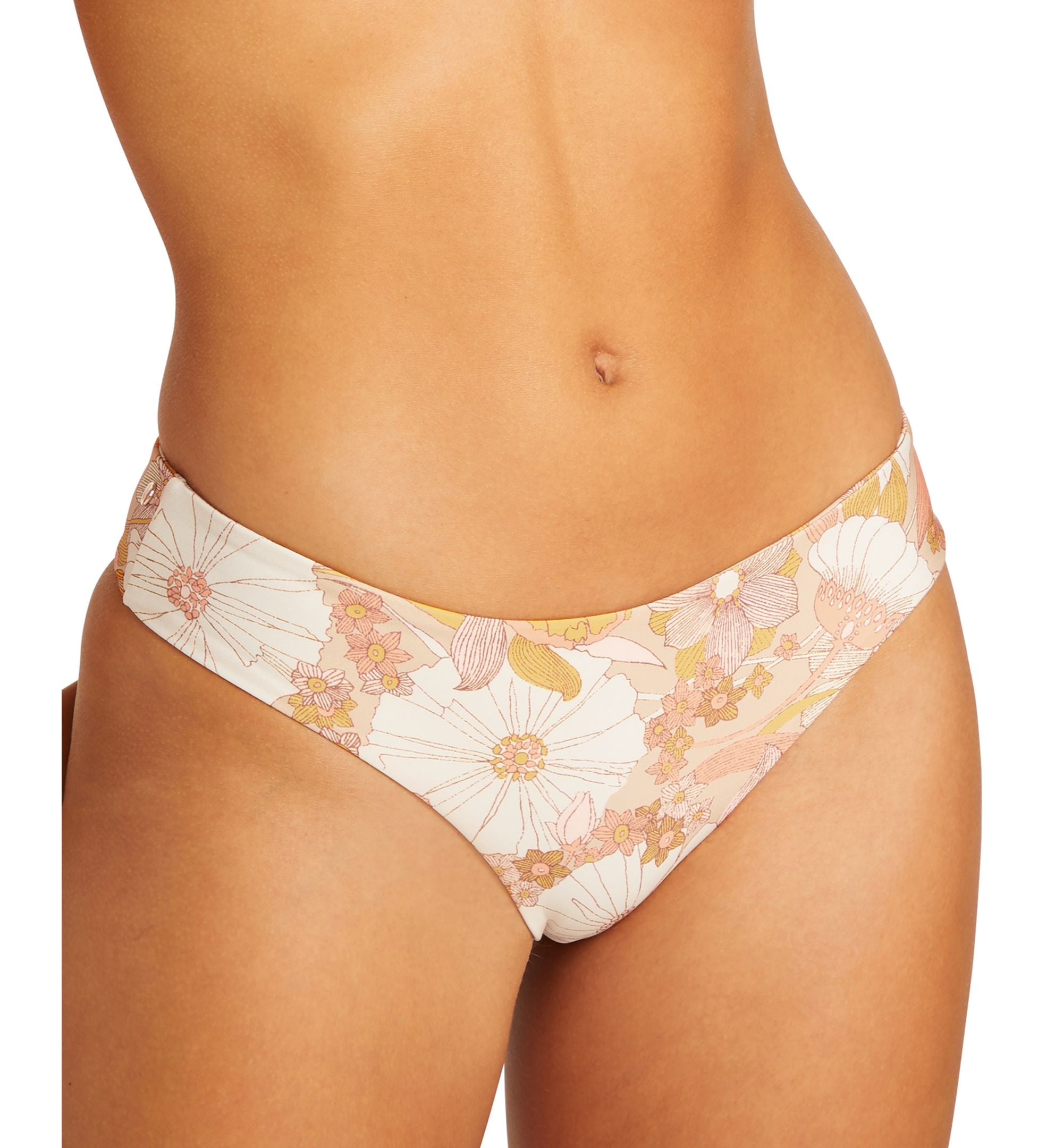 Juniors' Bloom Shaka Cheeky Bikini Bottoms