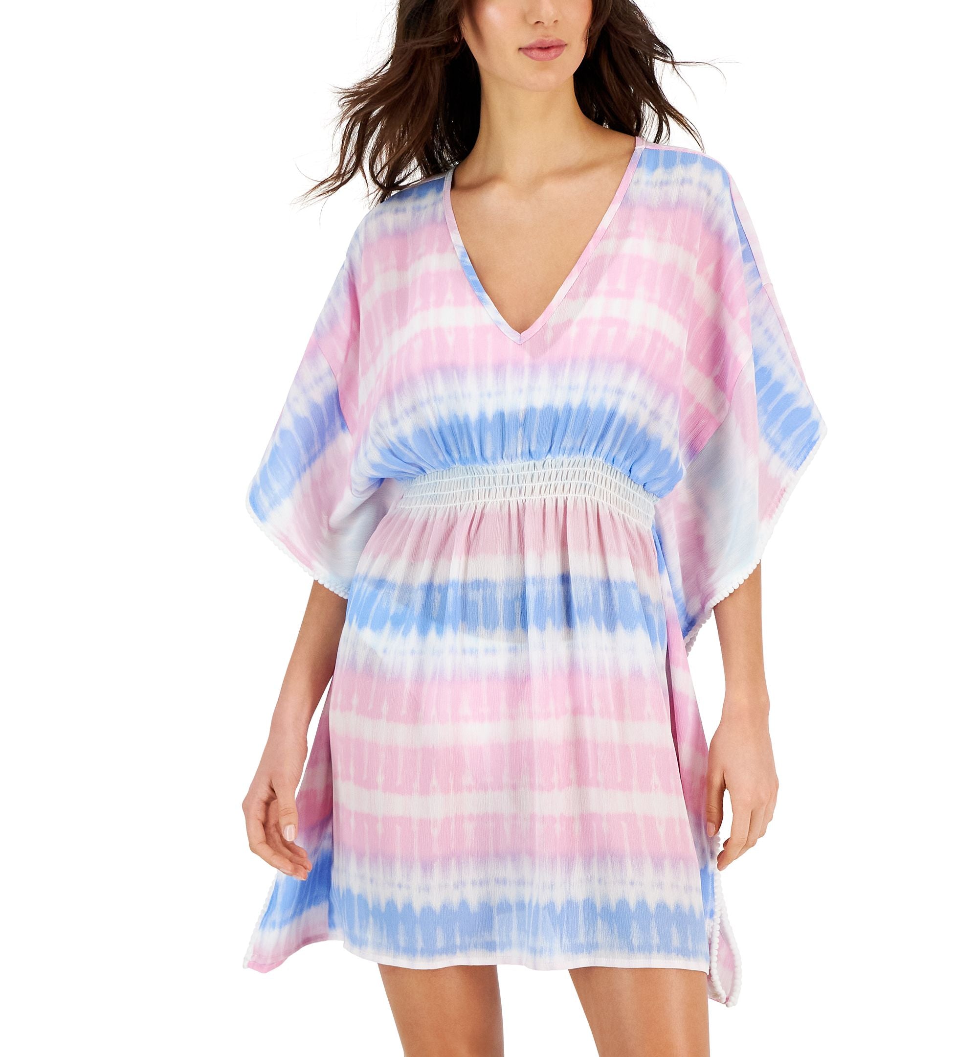 Women's Dolman-Sleeve Caftan Cover-Up Dress