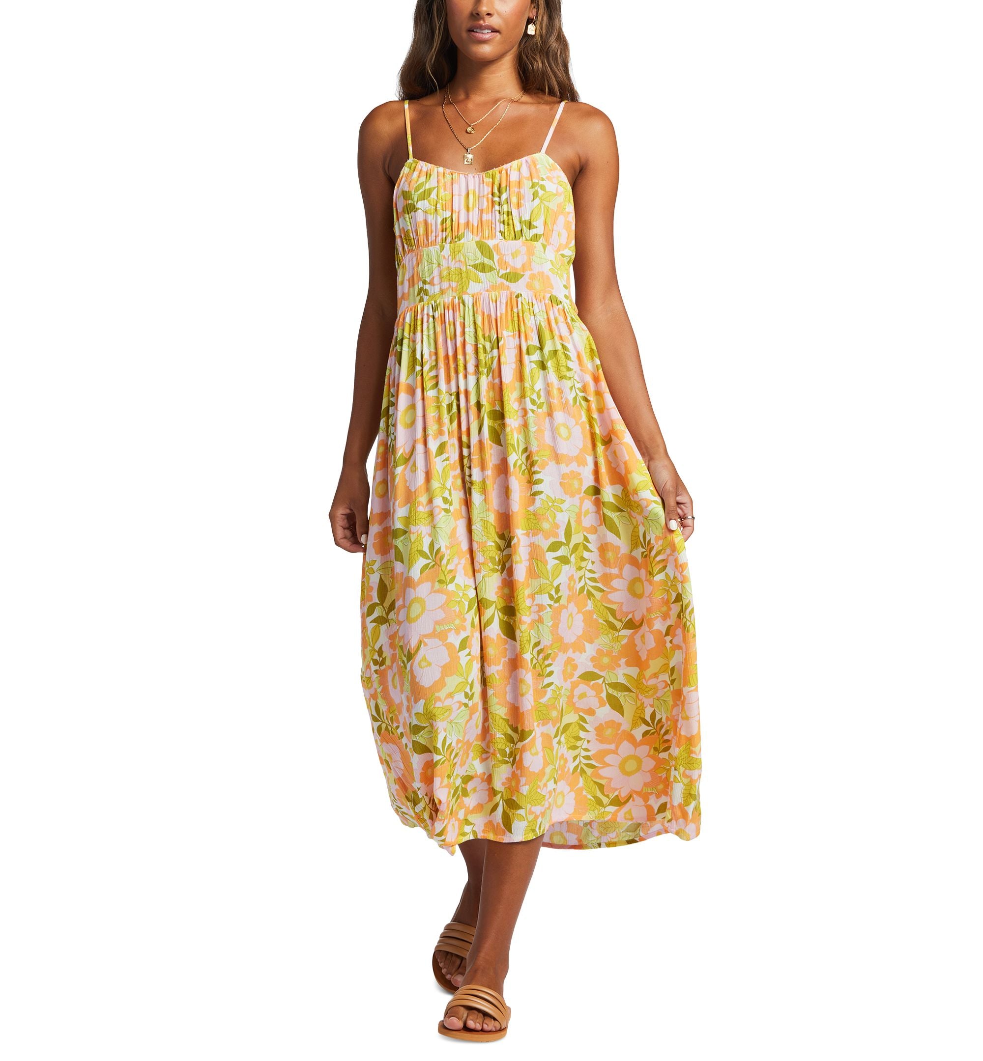 Juniors' Your Babe Floral-Print Midi Dress