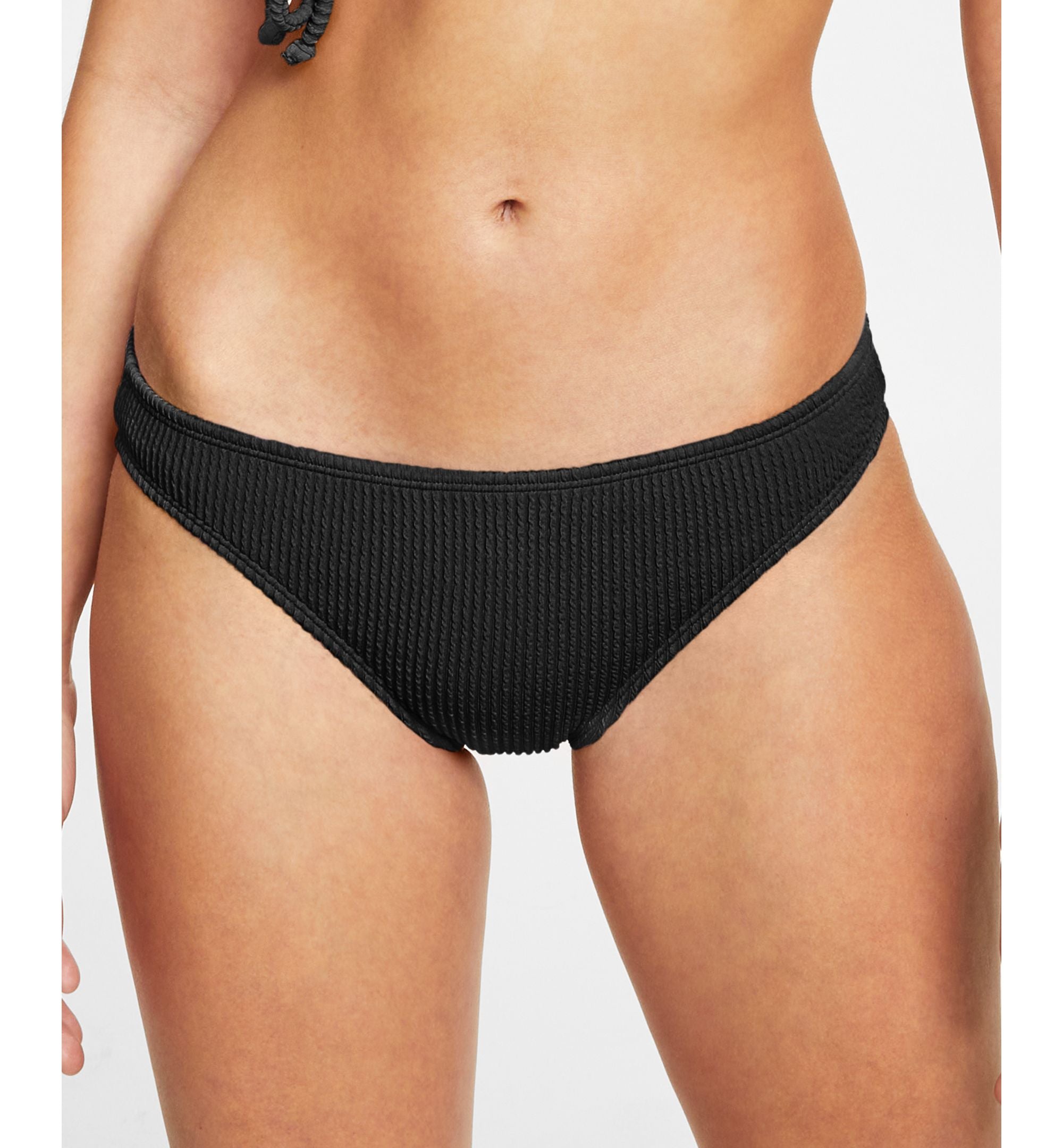 Juniors' Textured Hipster Bikini Bottoms