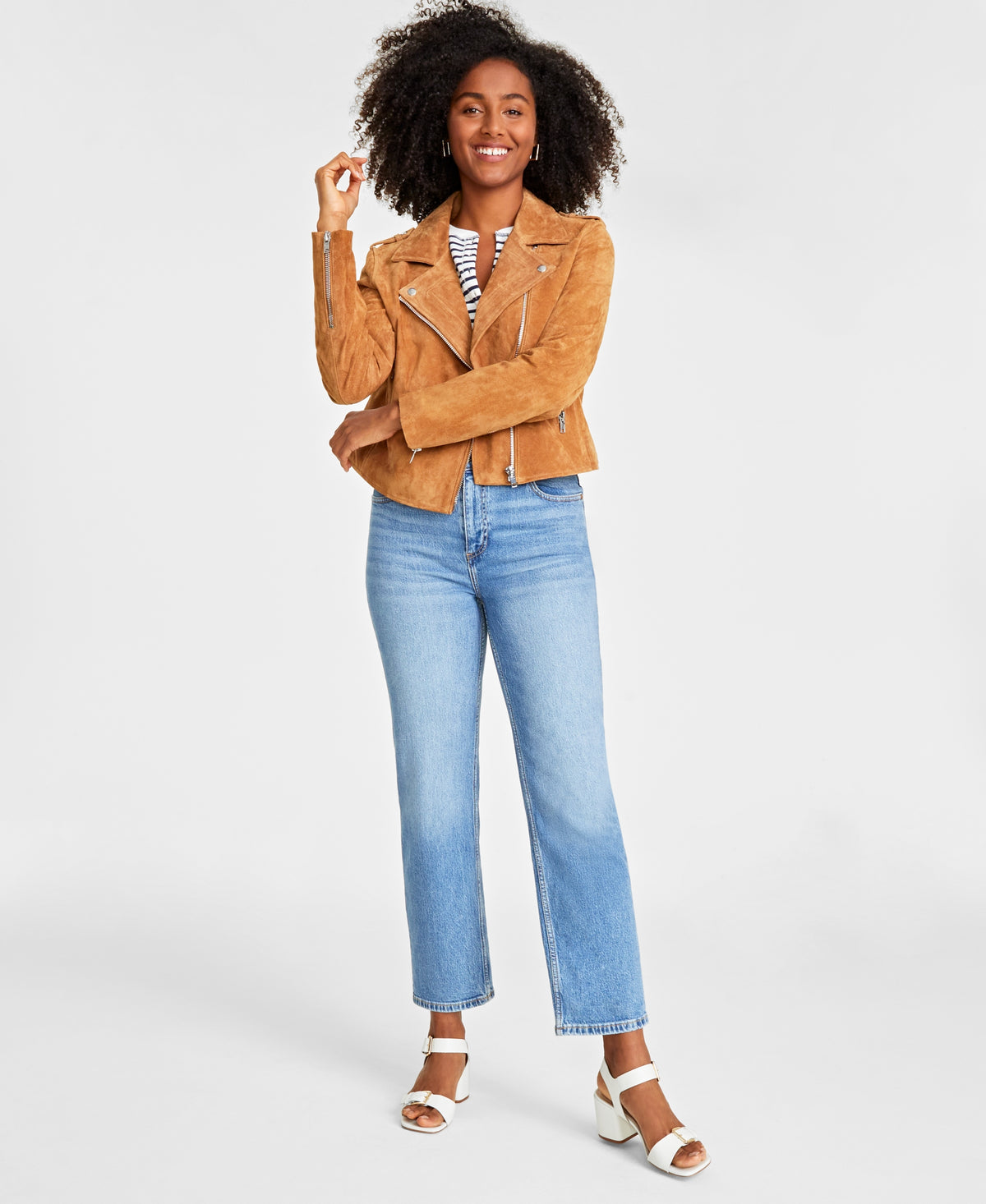 Women's Suede Moto Jacket