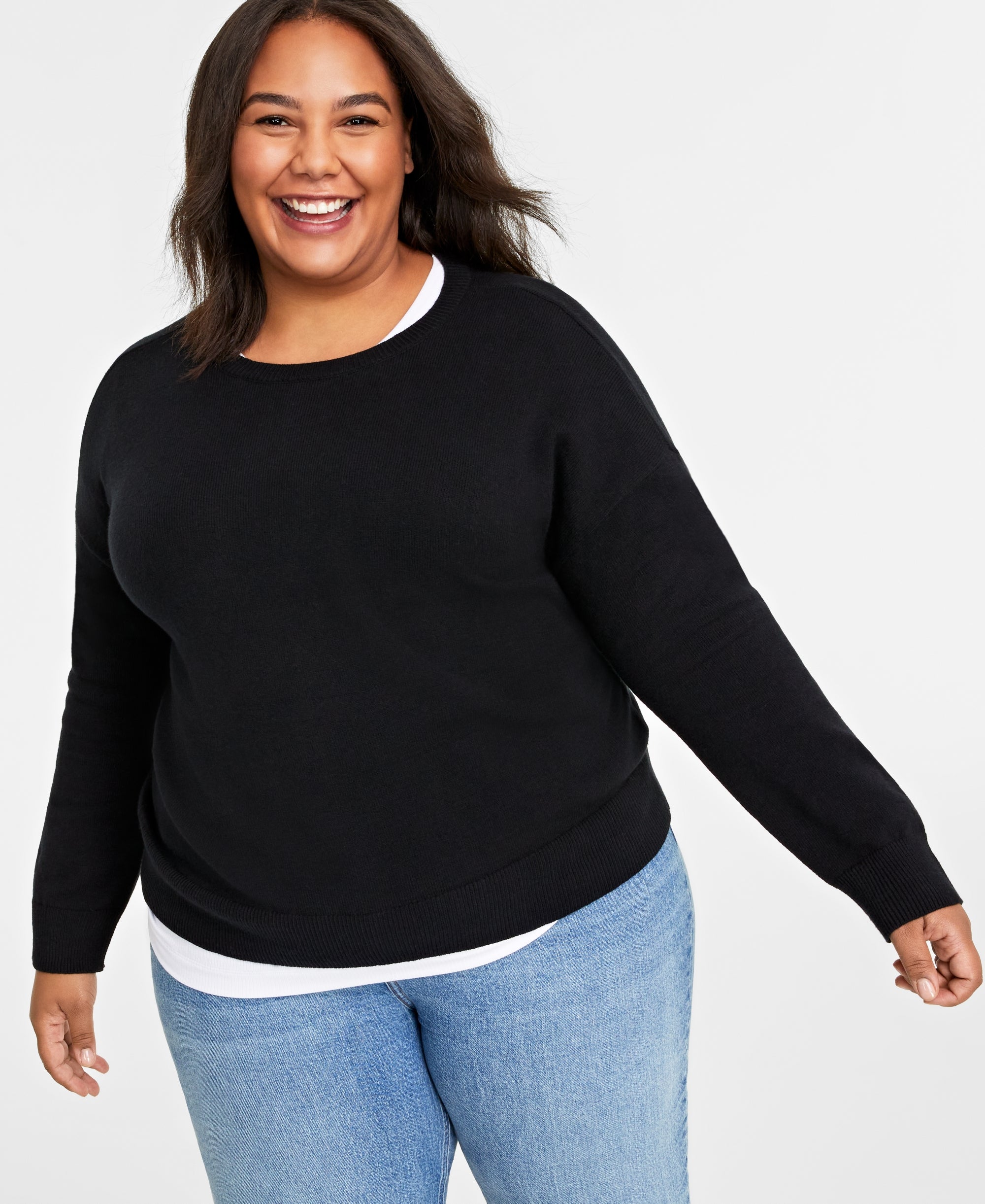 Plus Size Crewneck Sweater