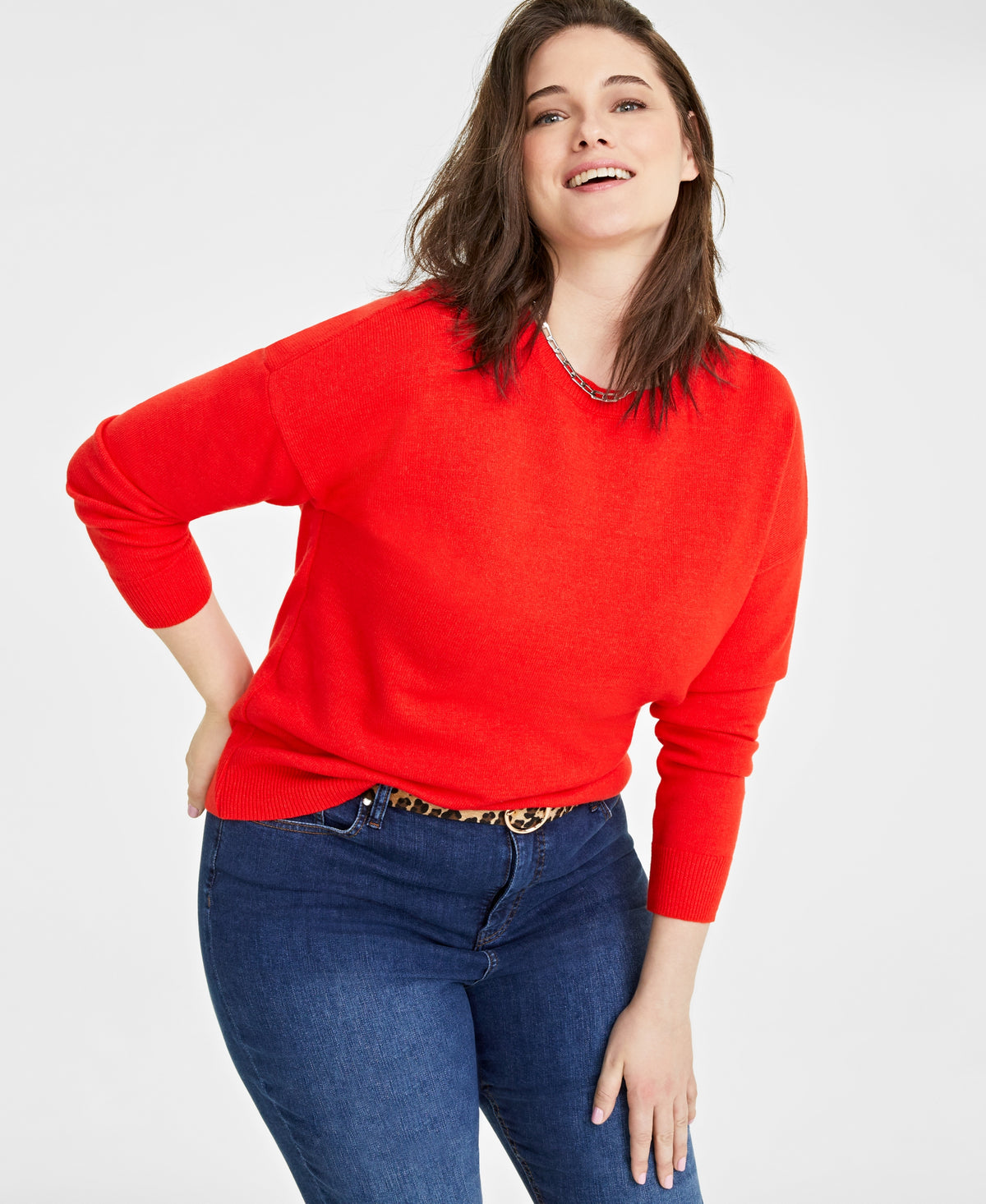 Plus Size Crewneck Sweater