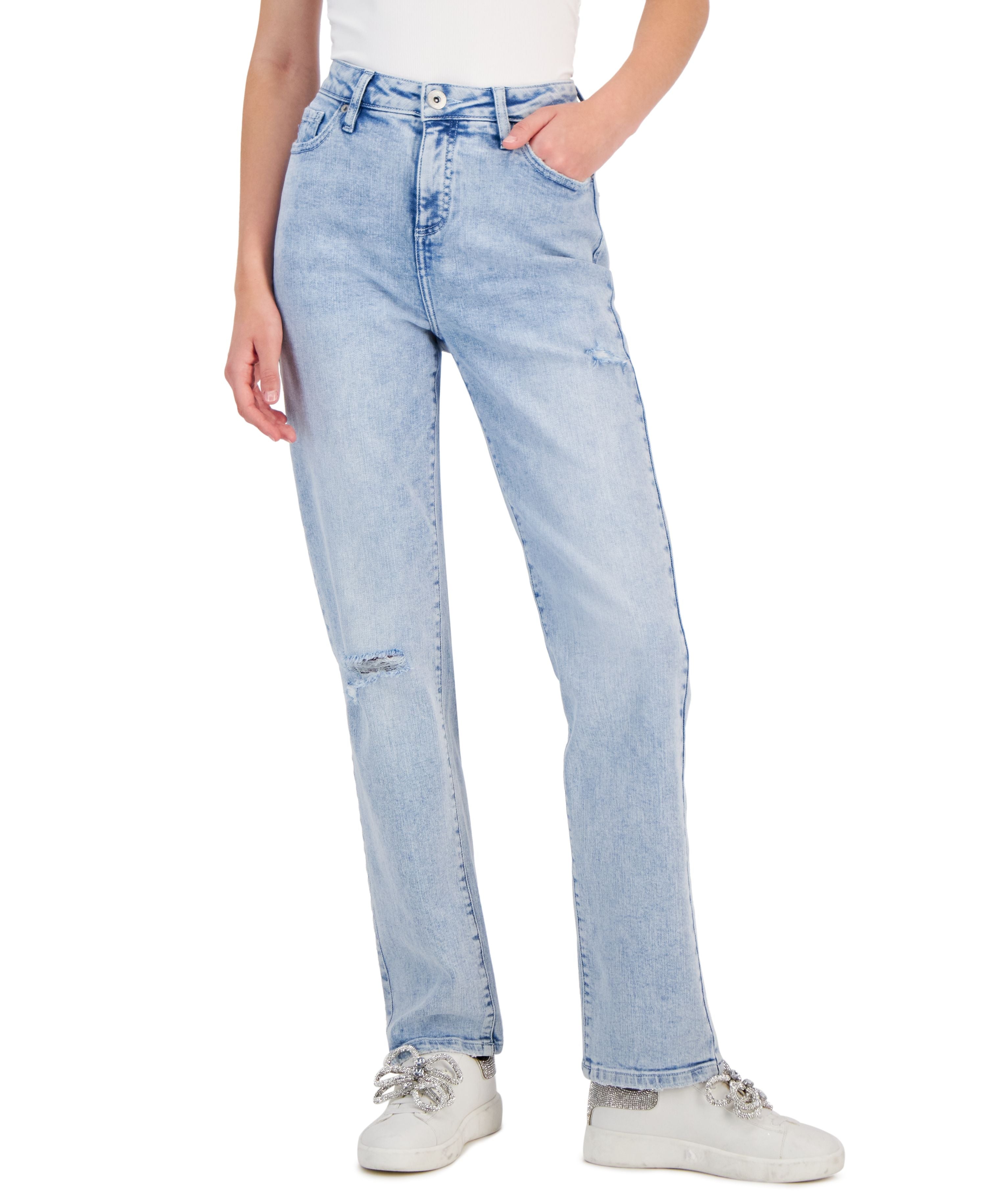 Women's High-Rise Straight-Leg Jeans