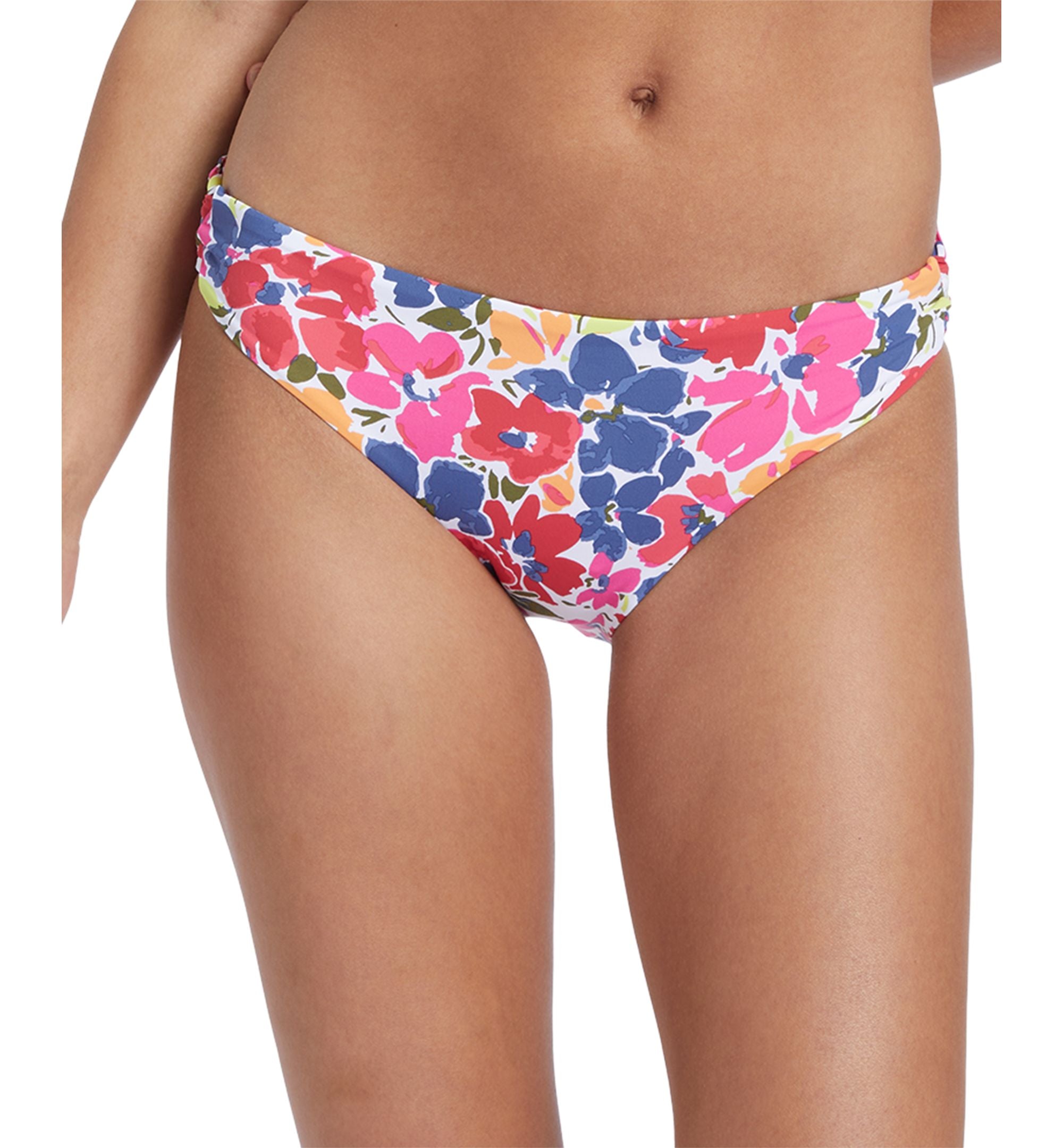 Juniors' Printed Beach Classics Hipster Bikini Bottoms