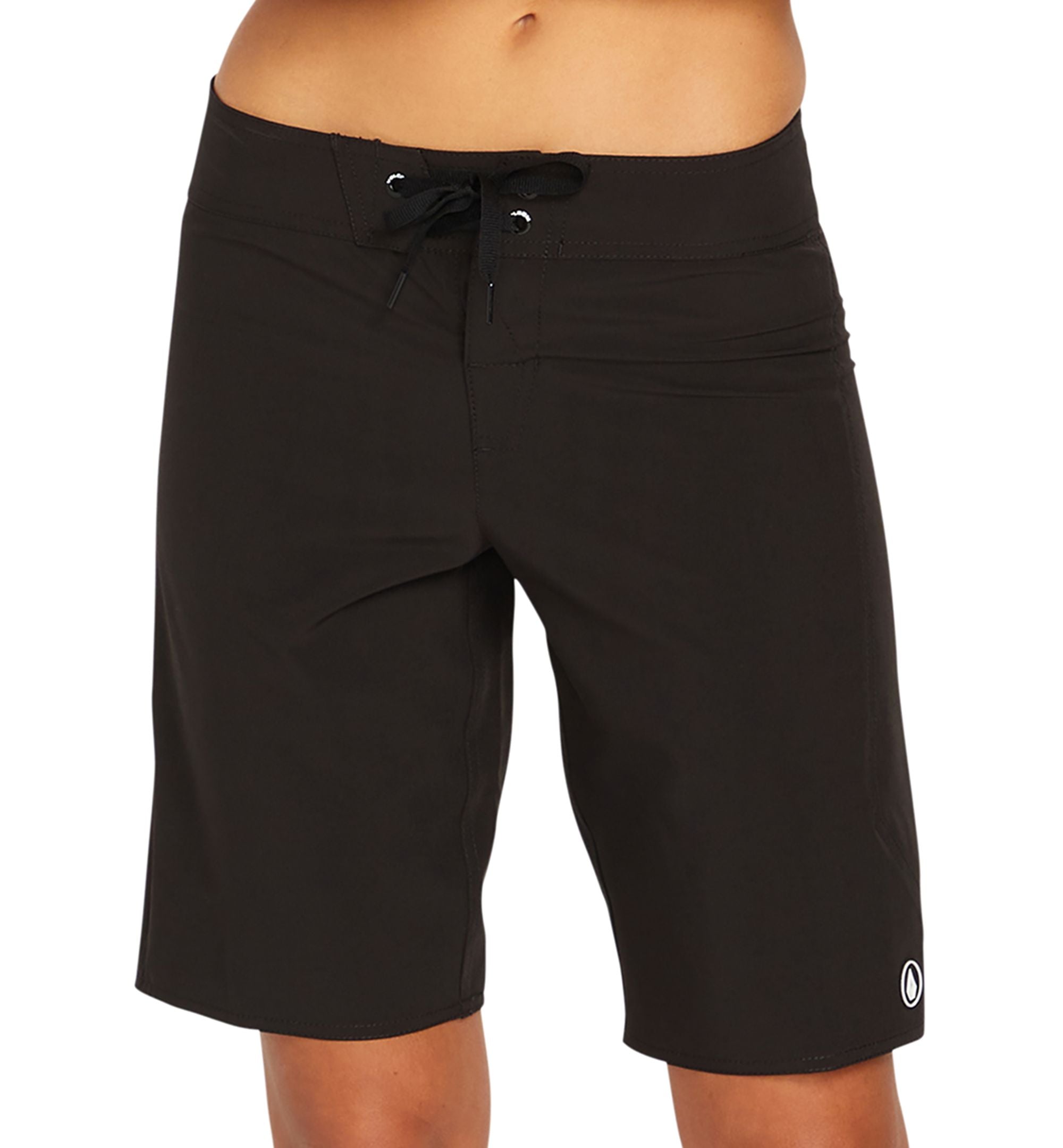 Juniors' Simply Solid Tie-Waist Board Shorts