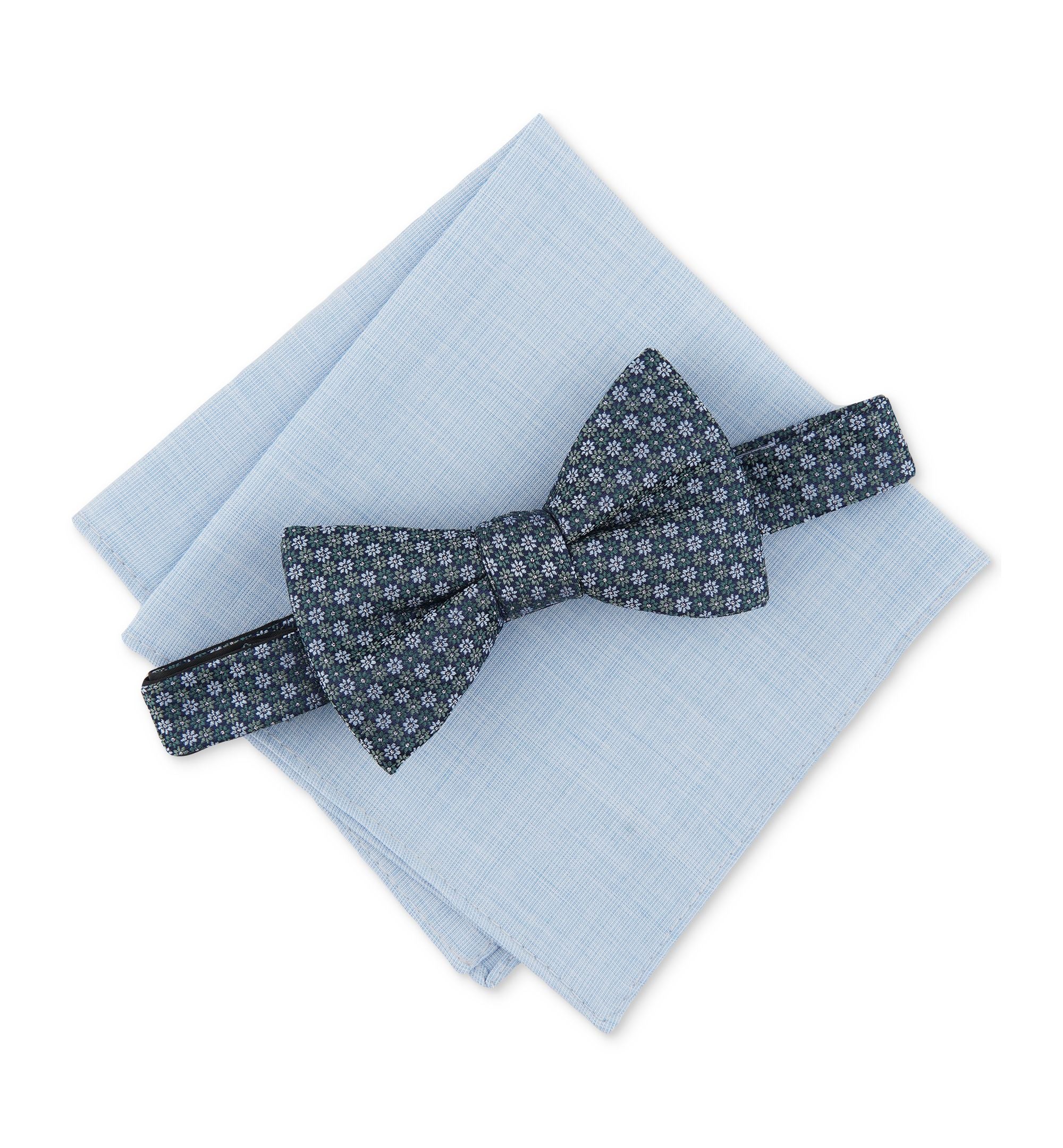 Men's Midland Floral Bow Tie & Pocket Square Set